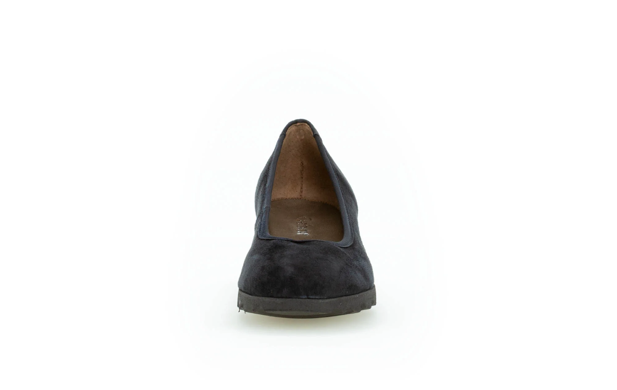 Ballerines compensées bleu marine en velours - Image 3