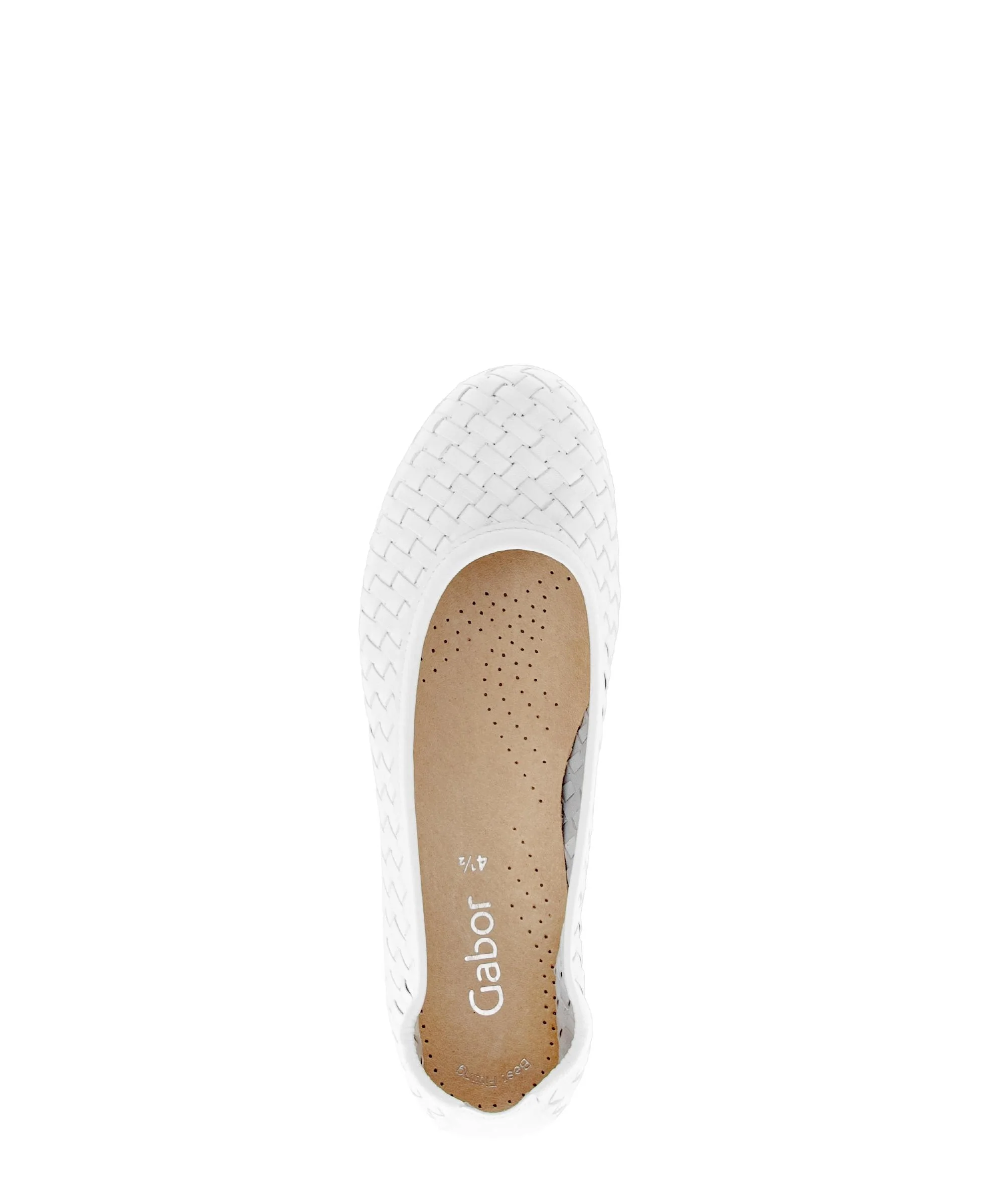 Ballerines crème en cuir - Image 3