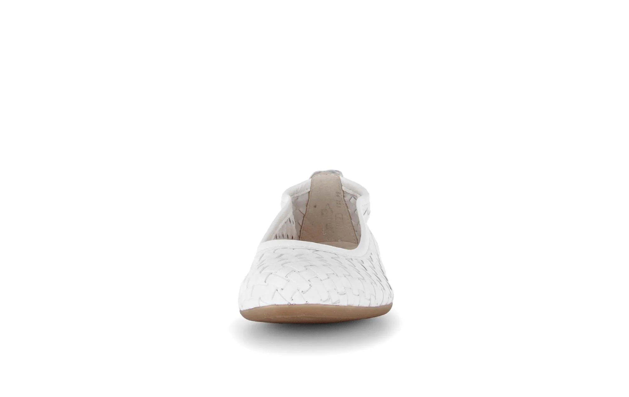 Ballerines crème en cuir - Image 5
