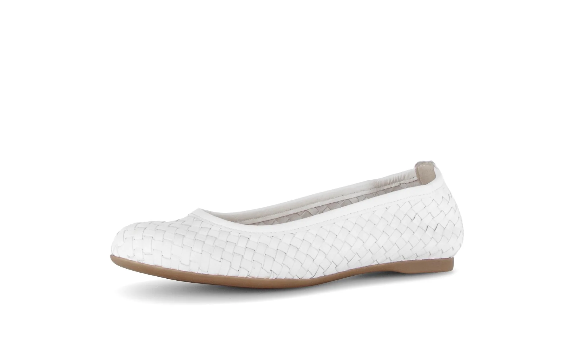 Ballerines crème en cuir - Image 6