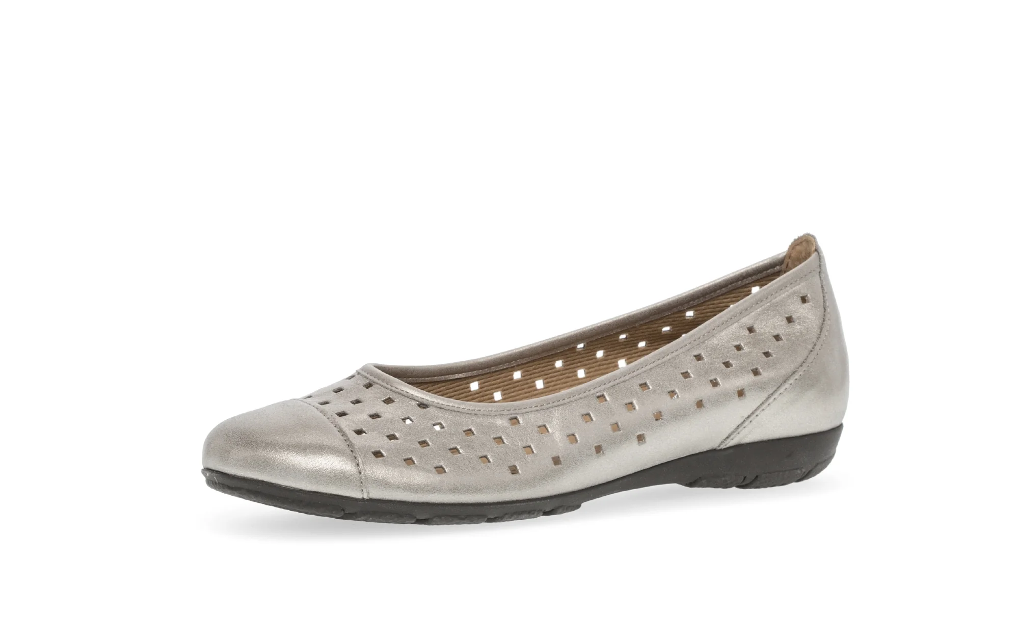 Ballerines dorées en cuir - Image 3