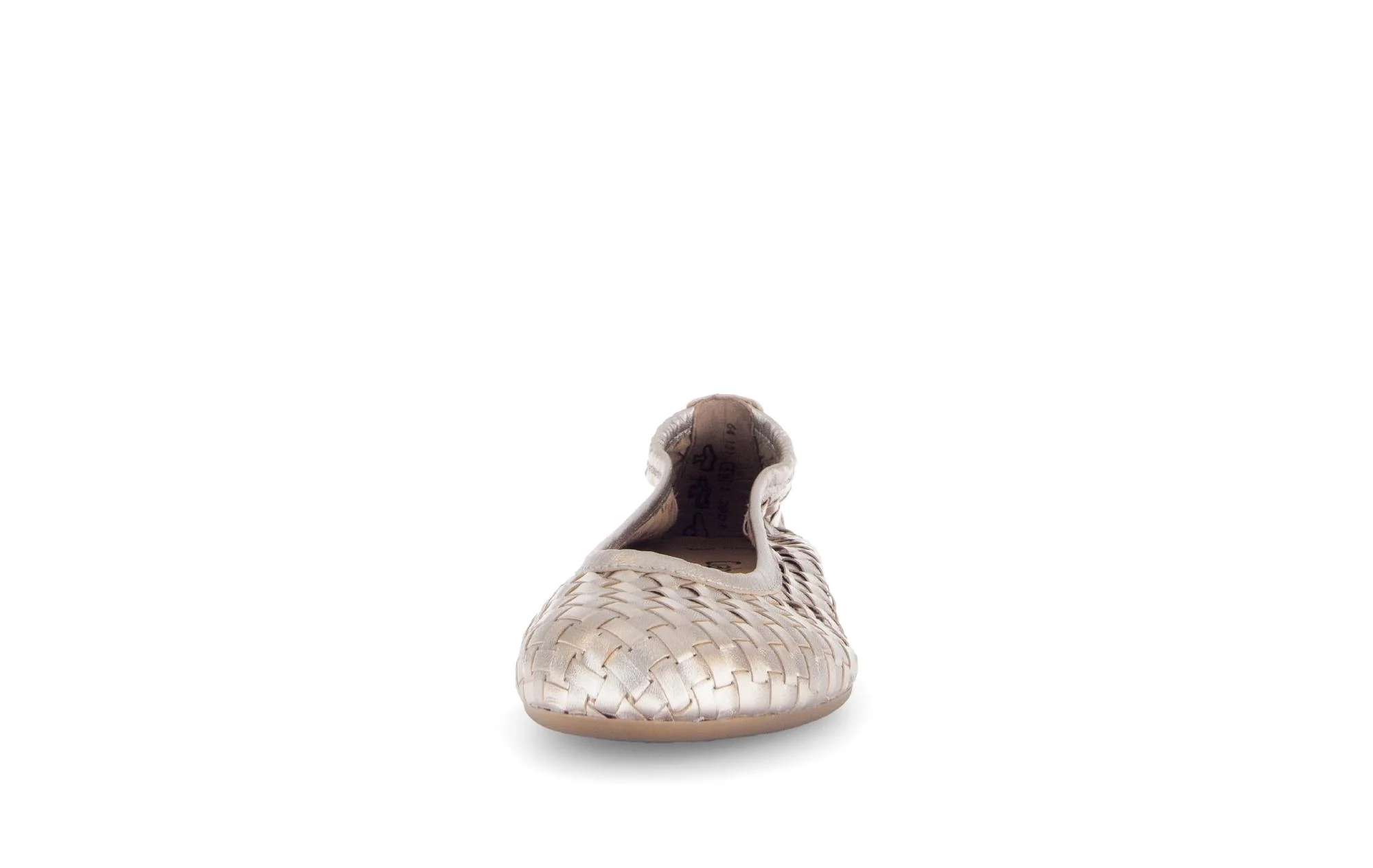Ballerines dorées en cuir tressé - Image 5