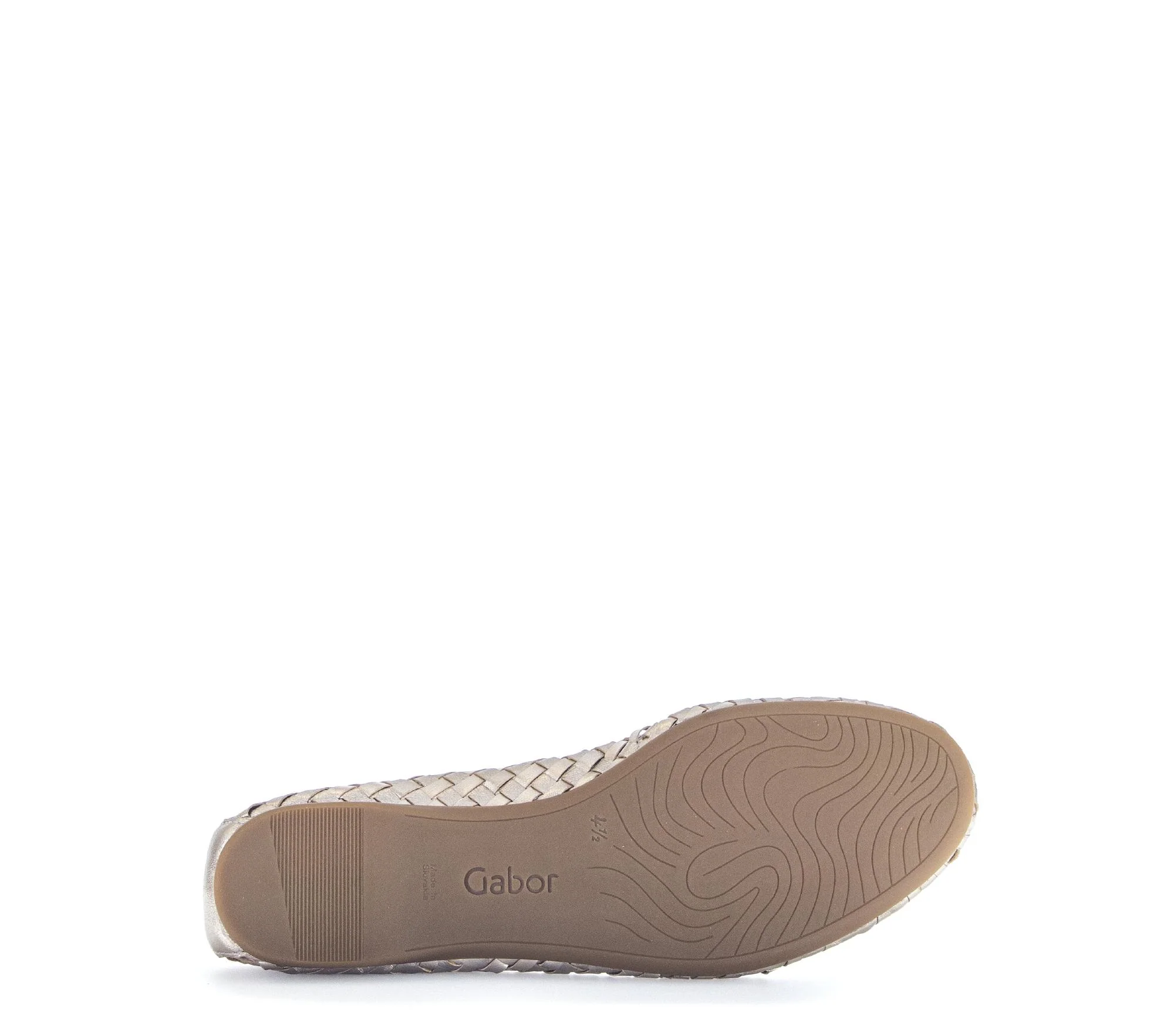Ballerines dorées en cuir tressé - Image 7