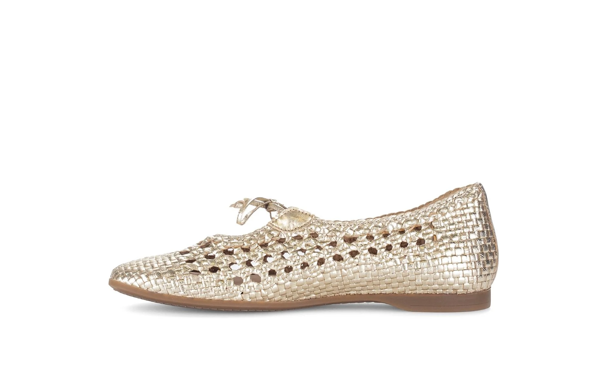 Ballerines dorées en cuir - Image 2