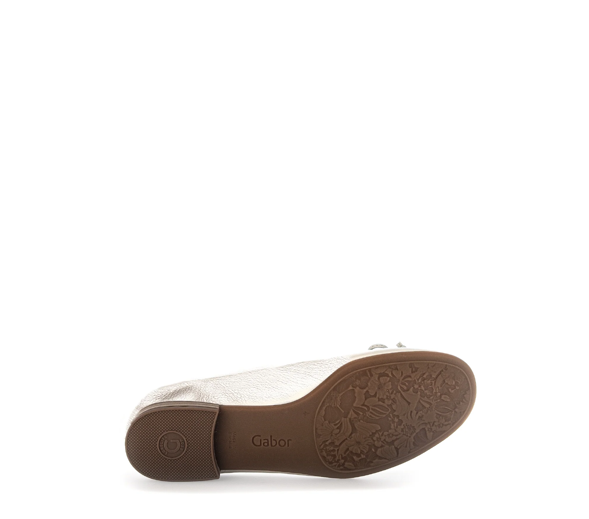 Ballerines dorées en cuir grainé - Image 4