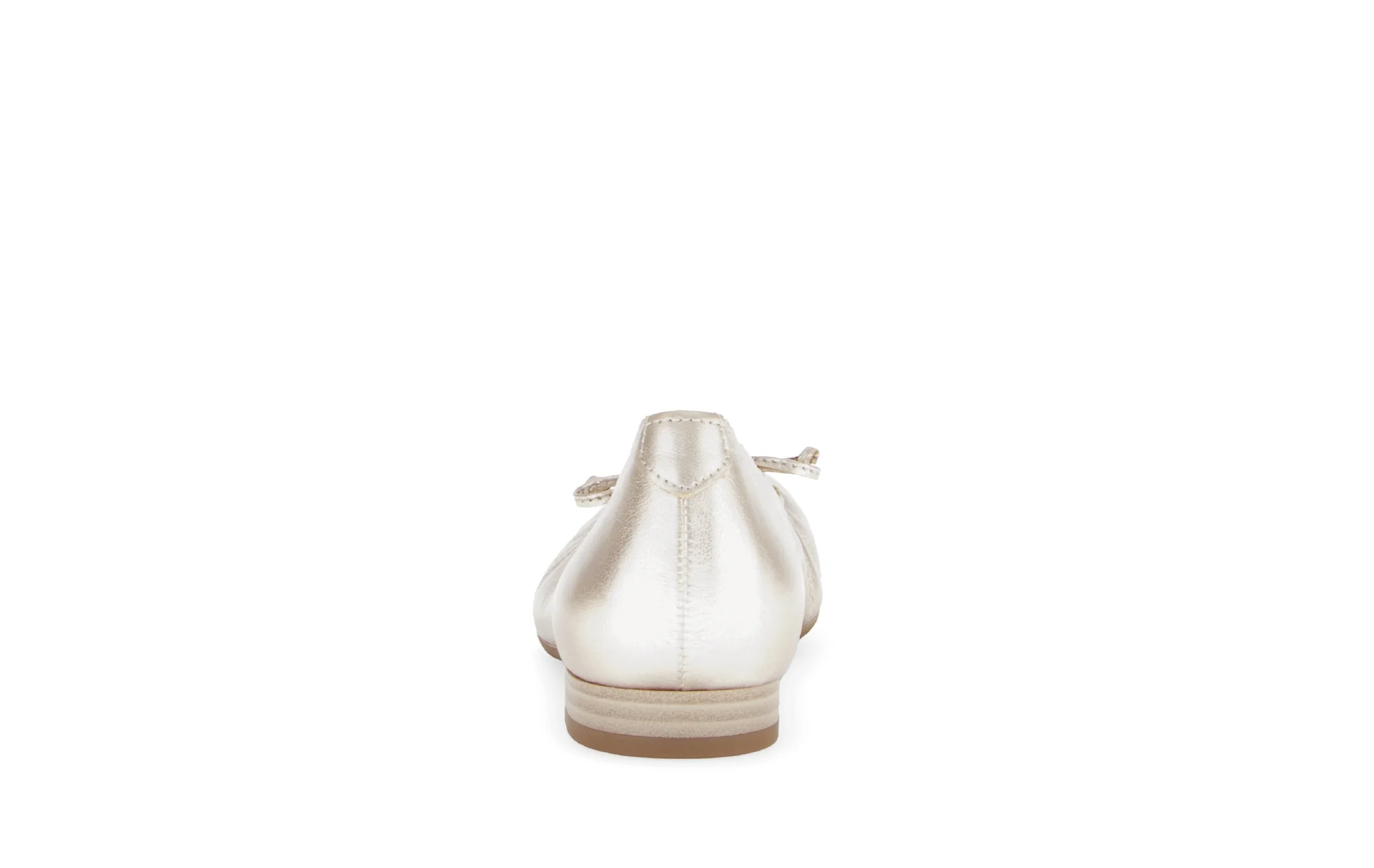 Ballerines dorées en cuir métallisé - Image 4