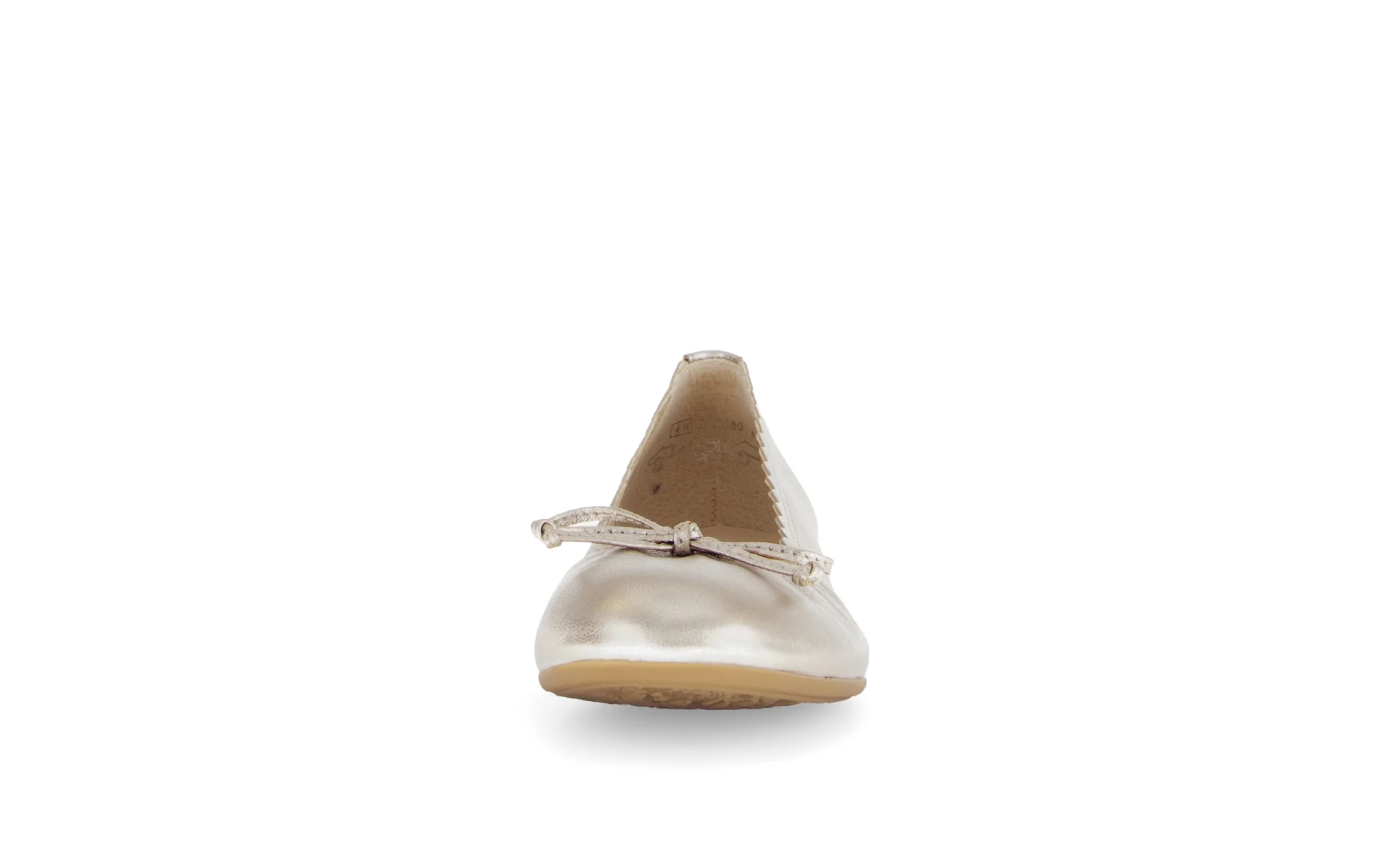 Ballerines dorées en cuir métallisé - Image 5