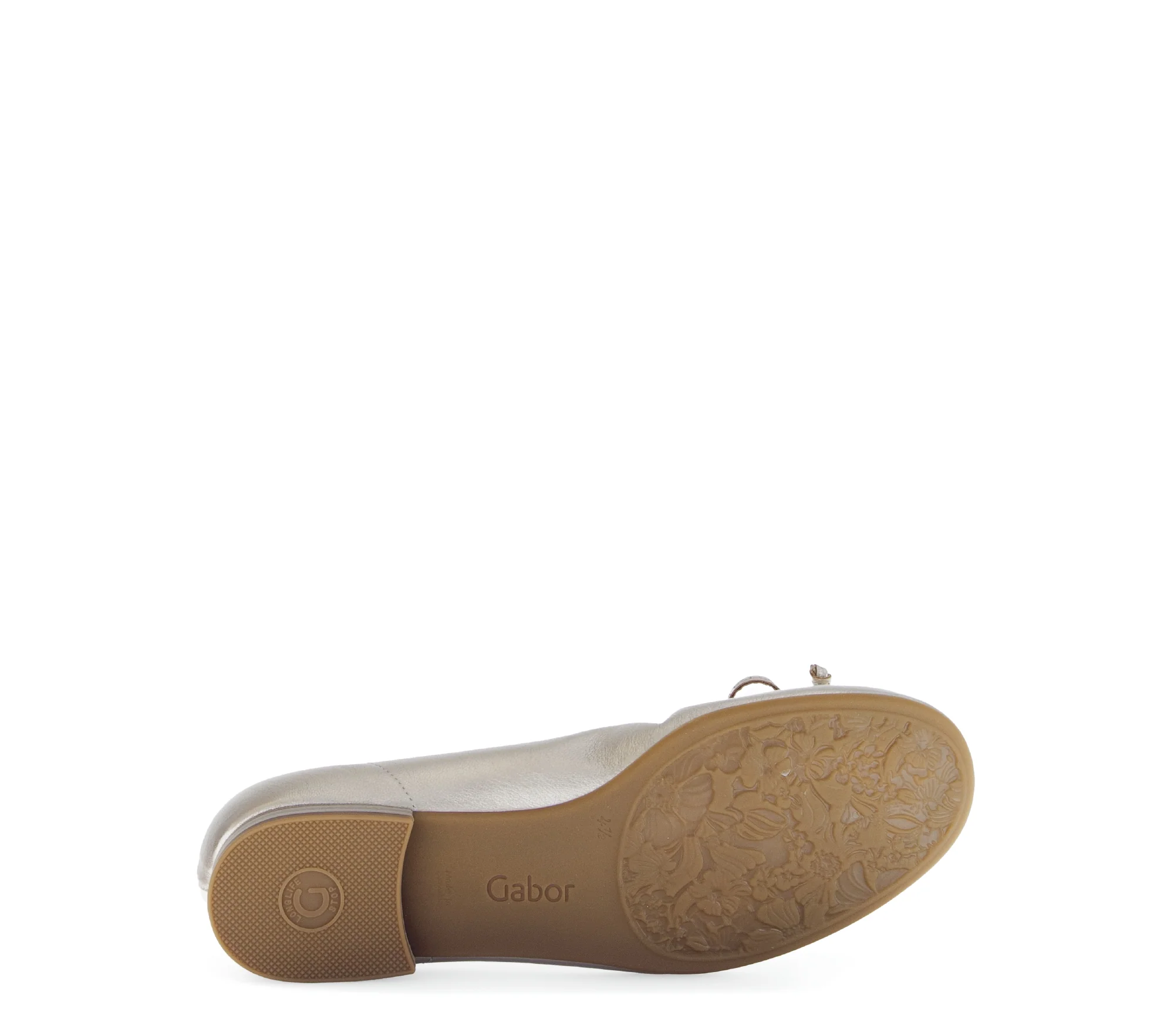 Ballerines dorées en cuir métallisé - Image 6