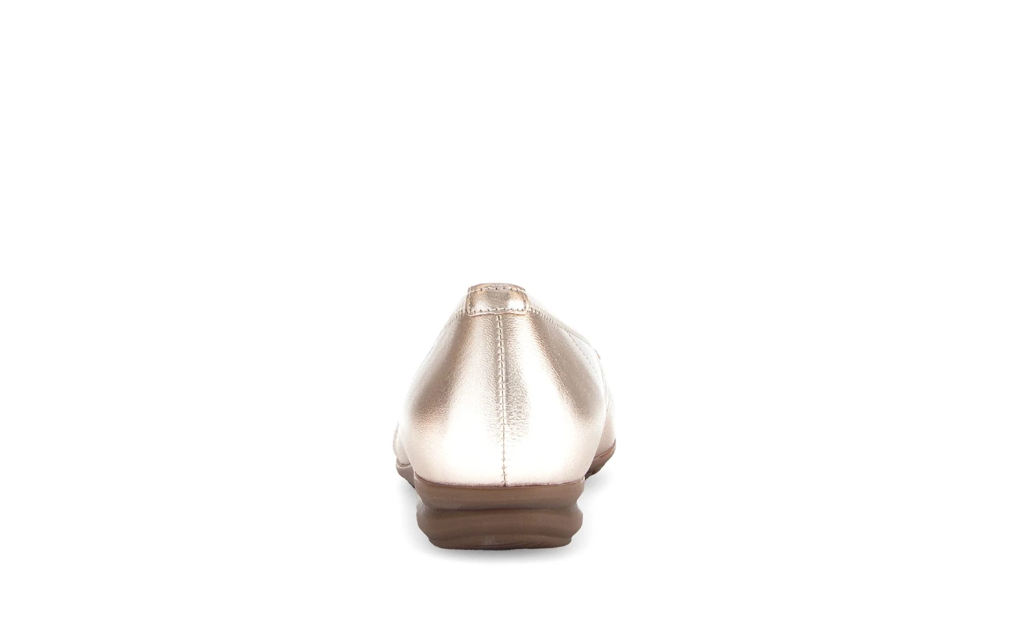 Ballerines dorées en cuir métallisé - Image 4
