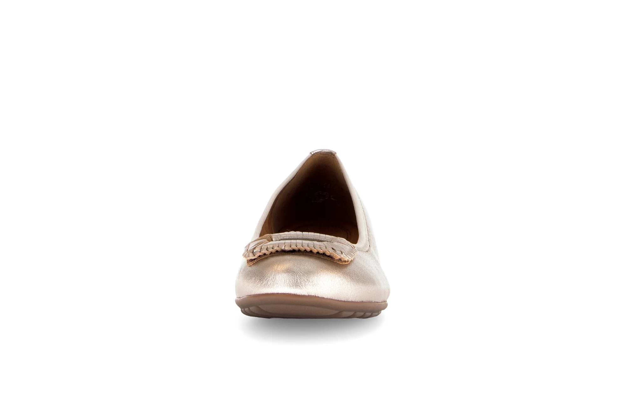 Ballerines dorées en cuir métallisé - Image 5