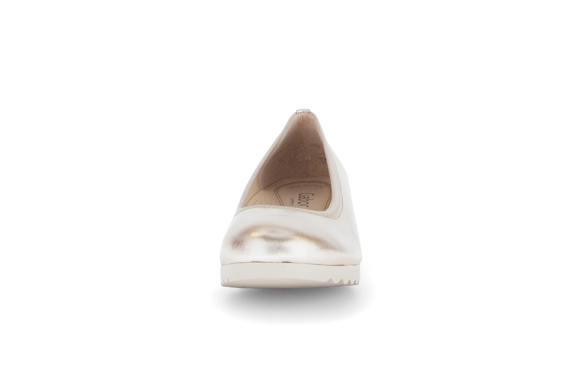 Ballerines dorées en cuir métallisé - Image 5