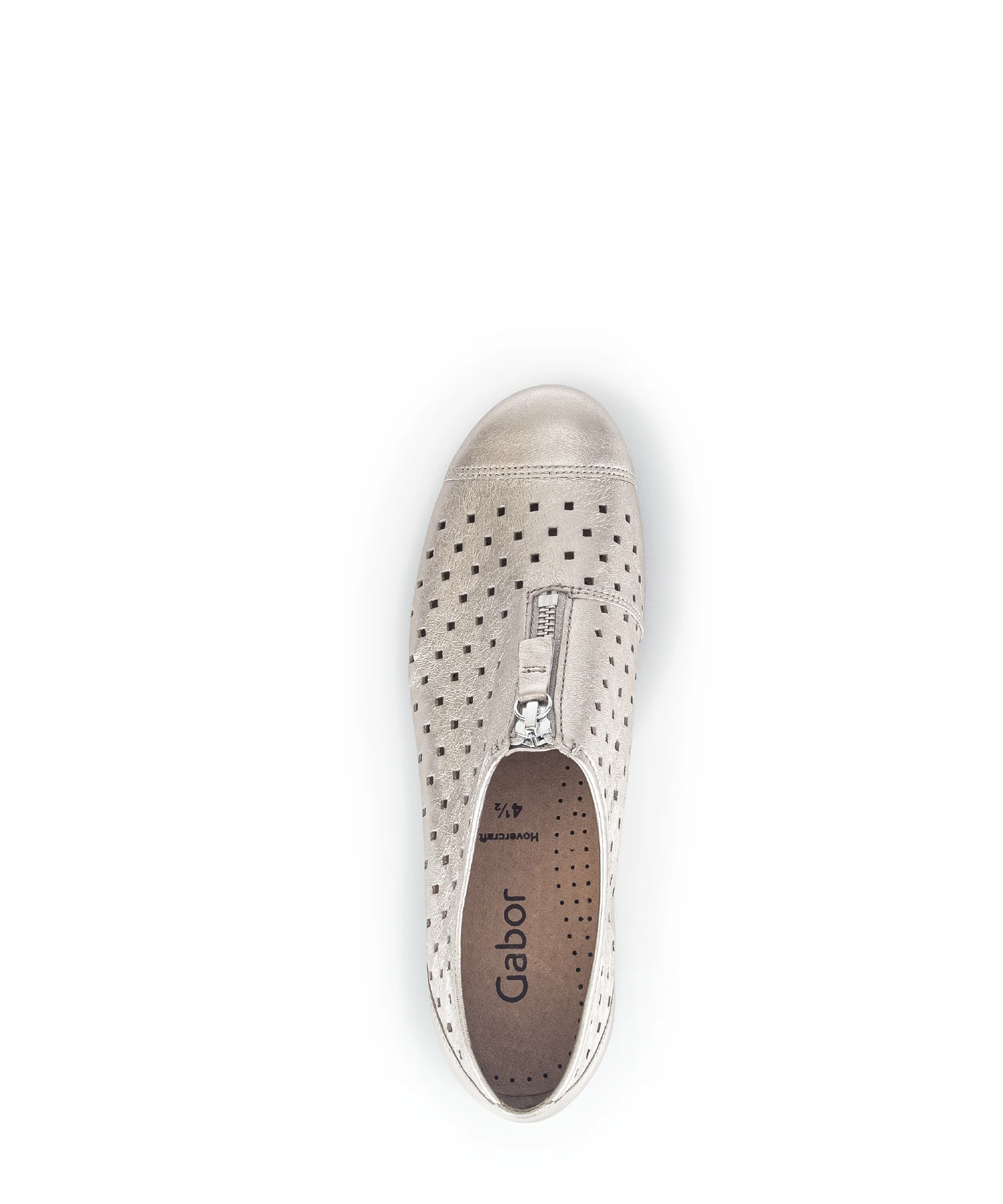 Ballerines dorées en cuir métallisé - Image 3