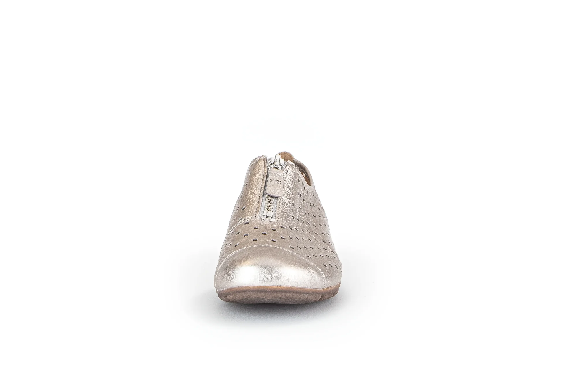 Ballerines dorées en cuir métallisé - Image 5