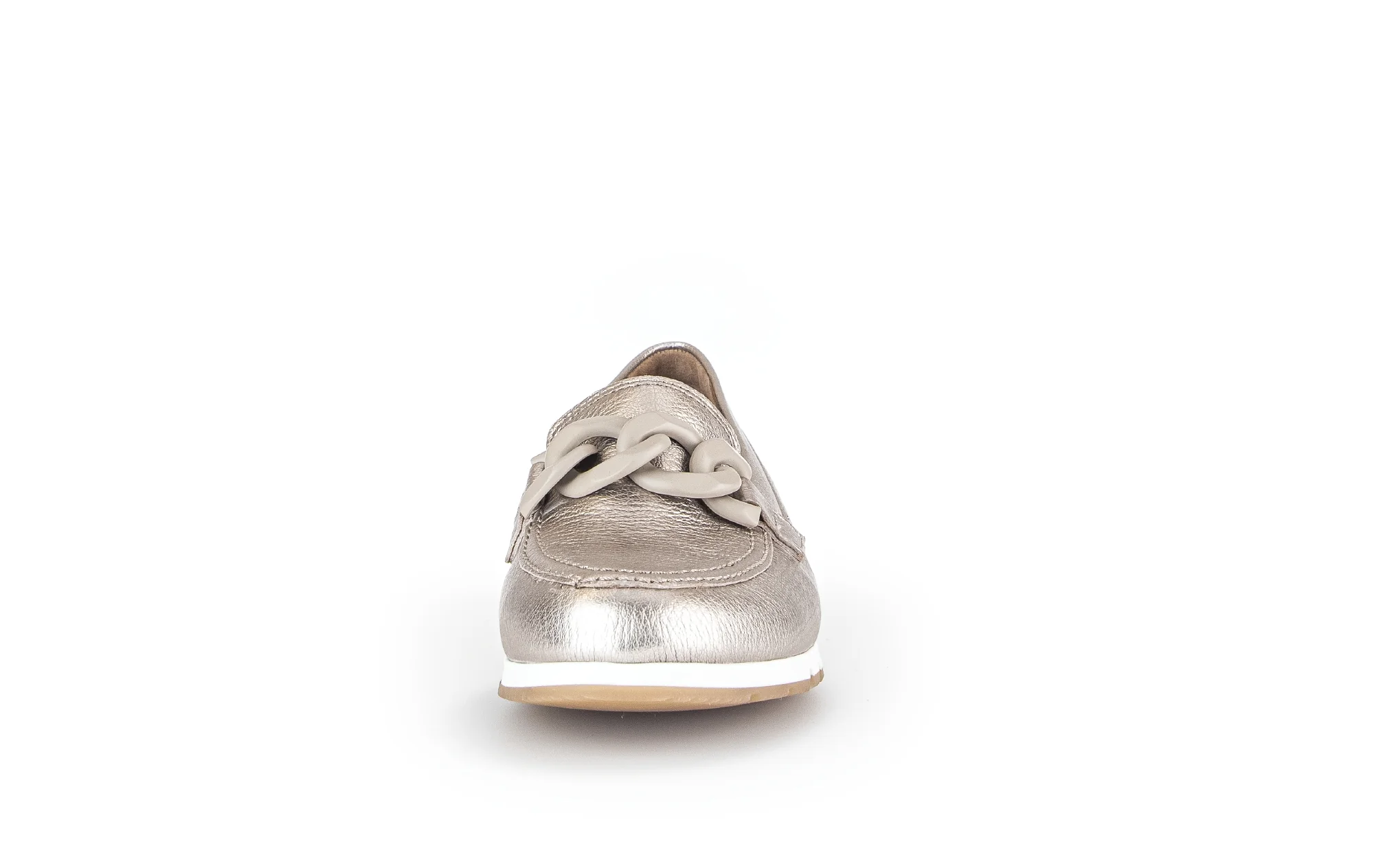 Ballerines dorées en cuir métallisé - Image 5