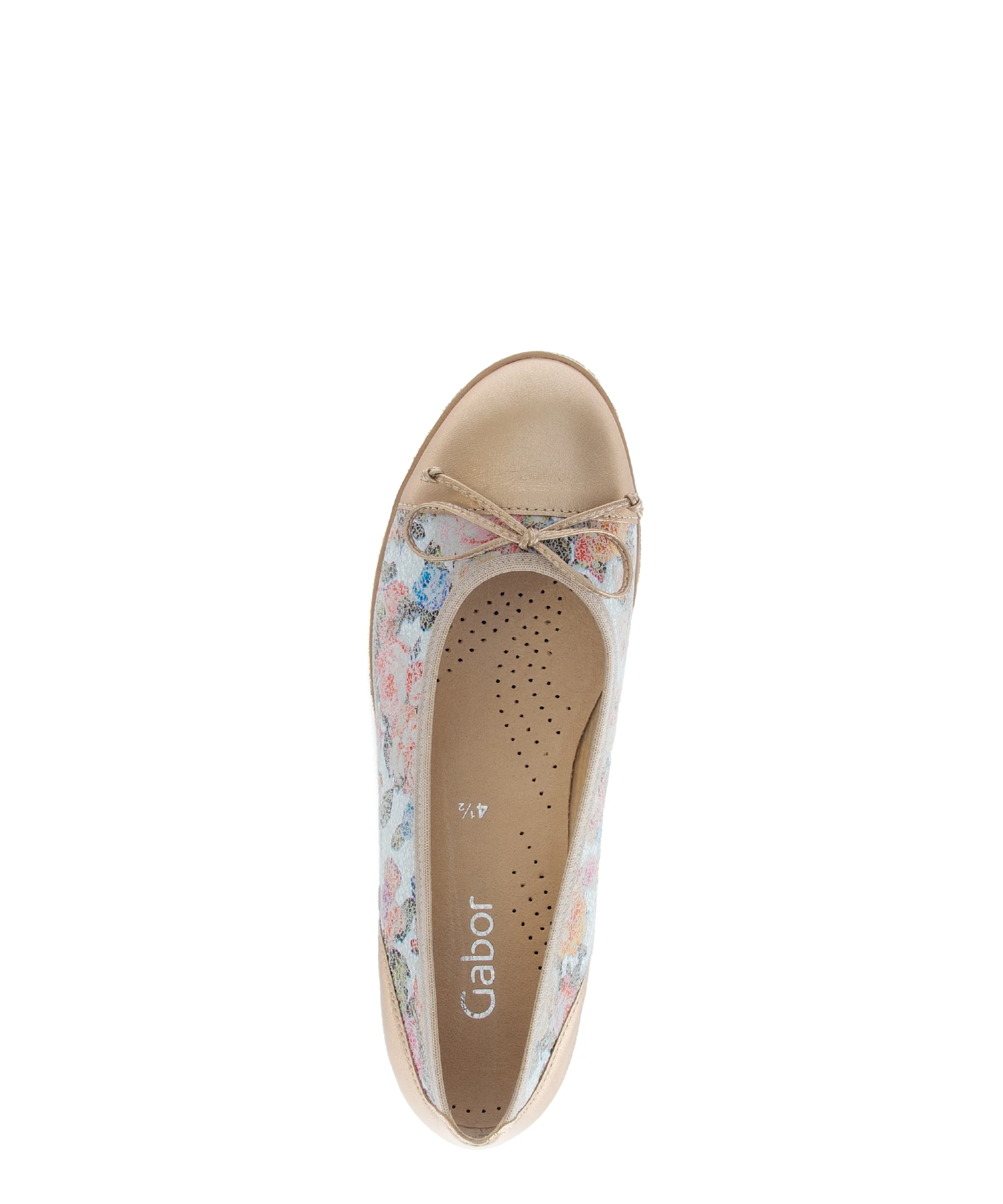 Ballerines fleuries en cuir lisse - Image 3