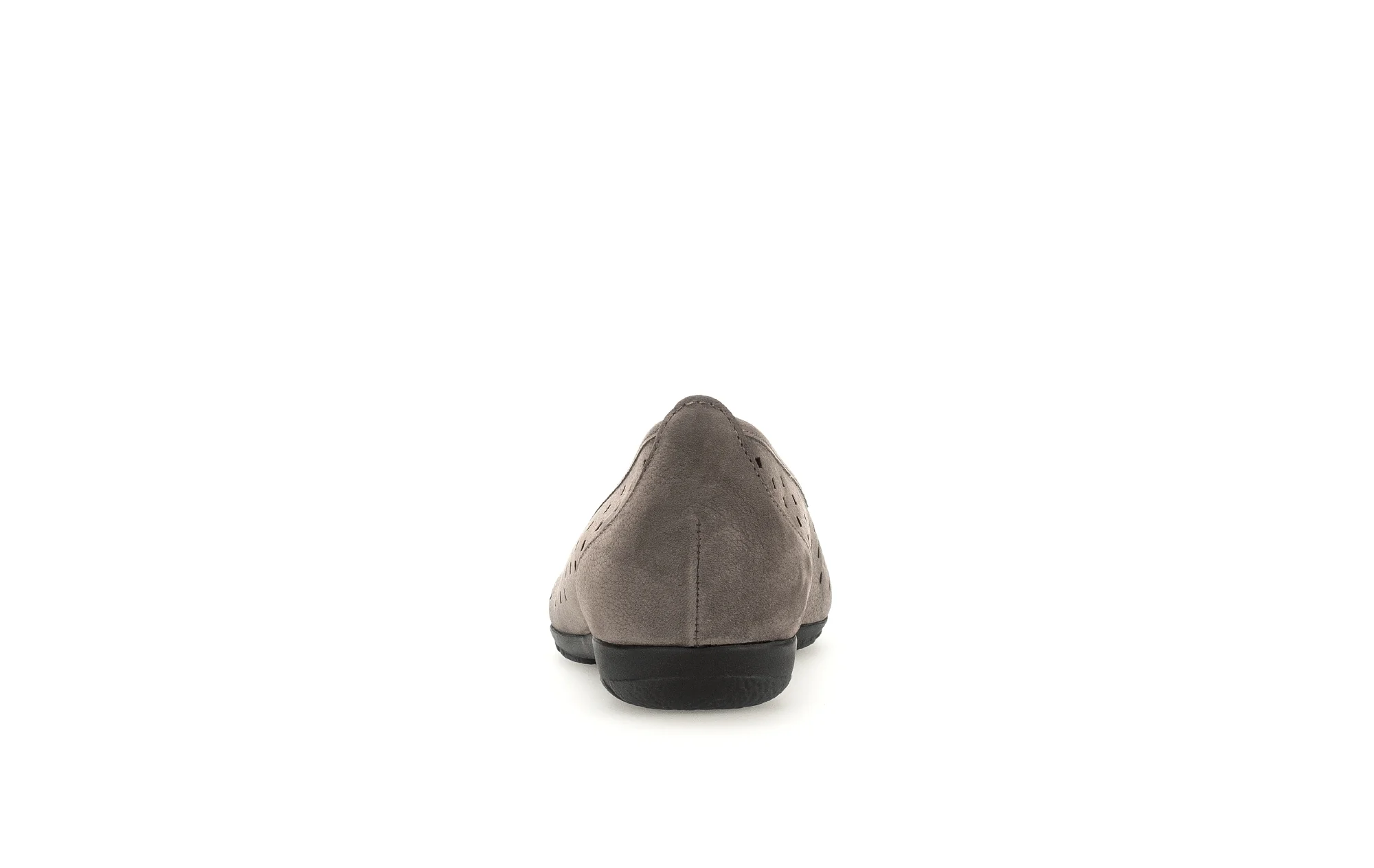 Ballerines grises en cuir velours - Image 5