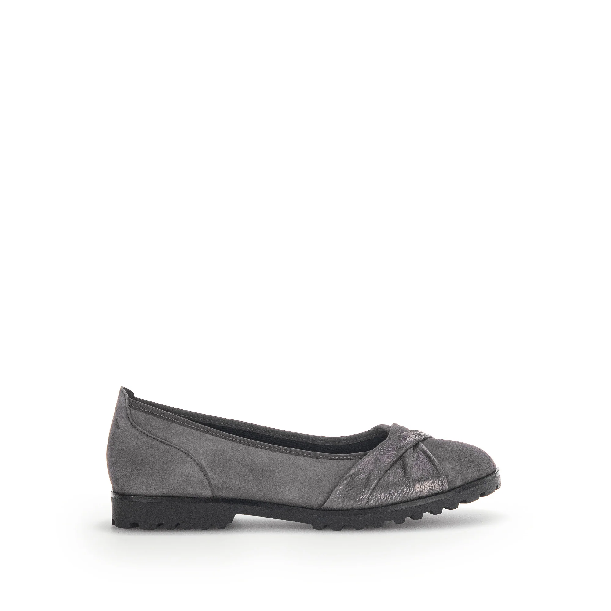 Ballerines grises en velours