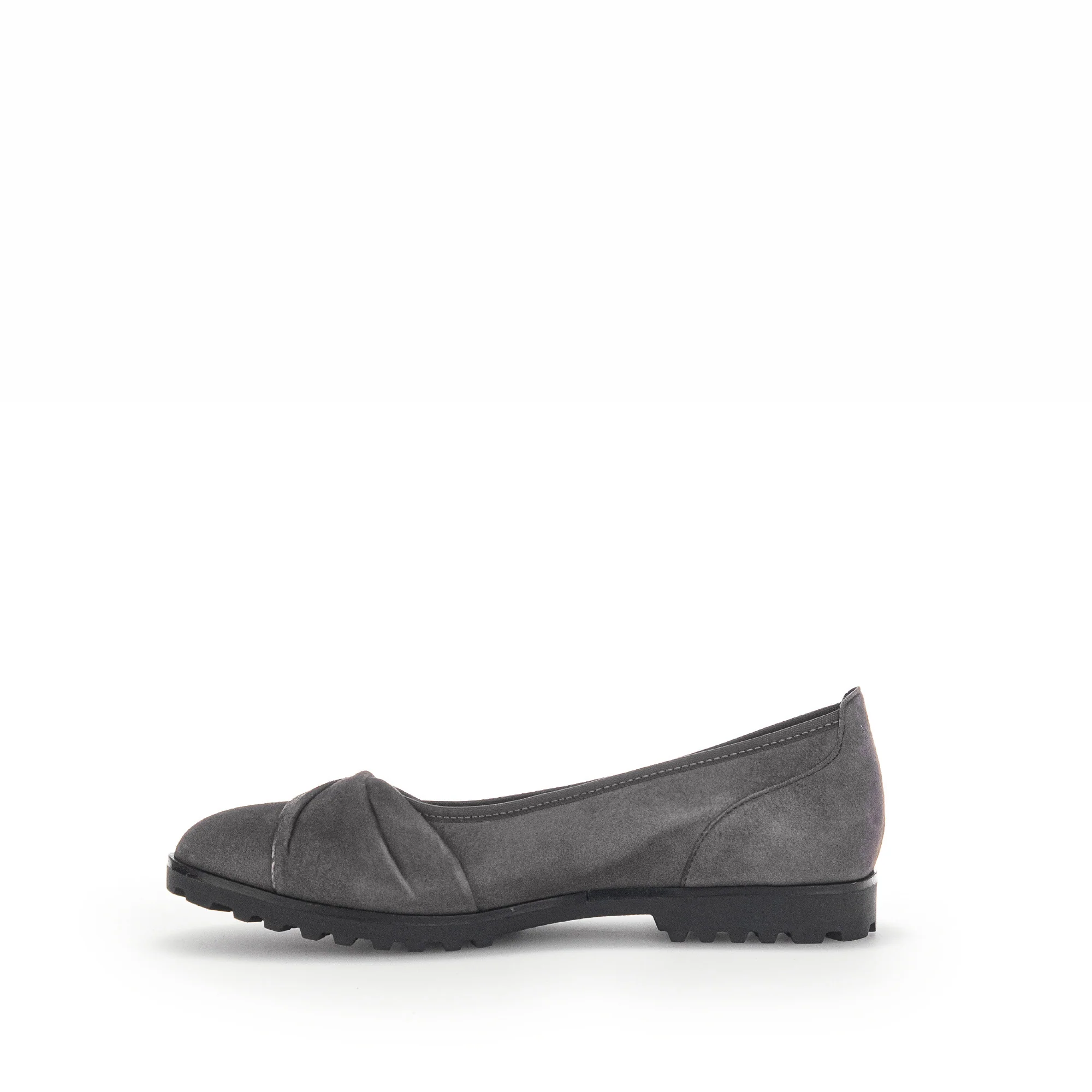 Ballerines grises en velours - Image 2