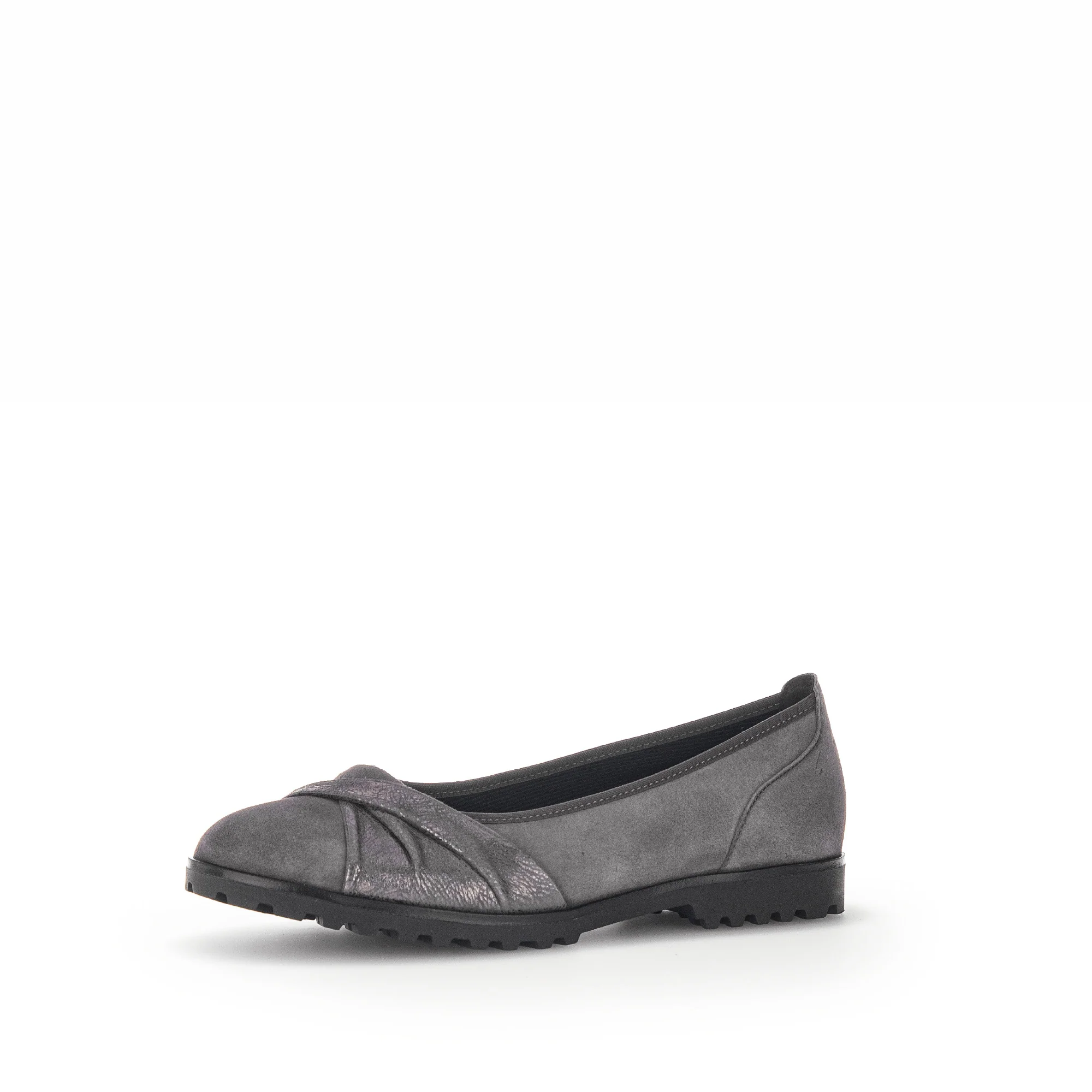 Ballerines grises en velours - Image 3