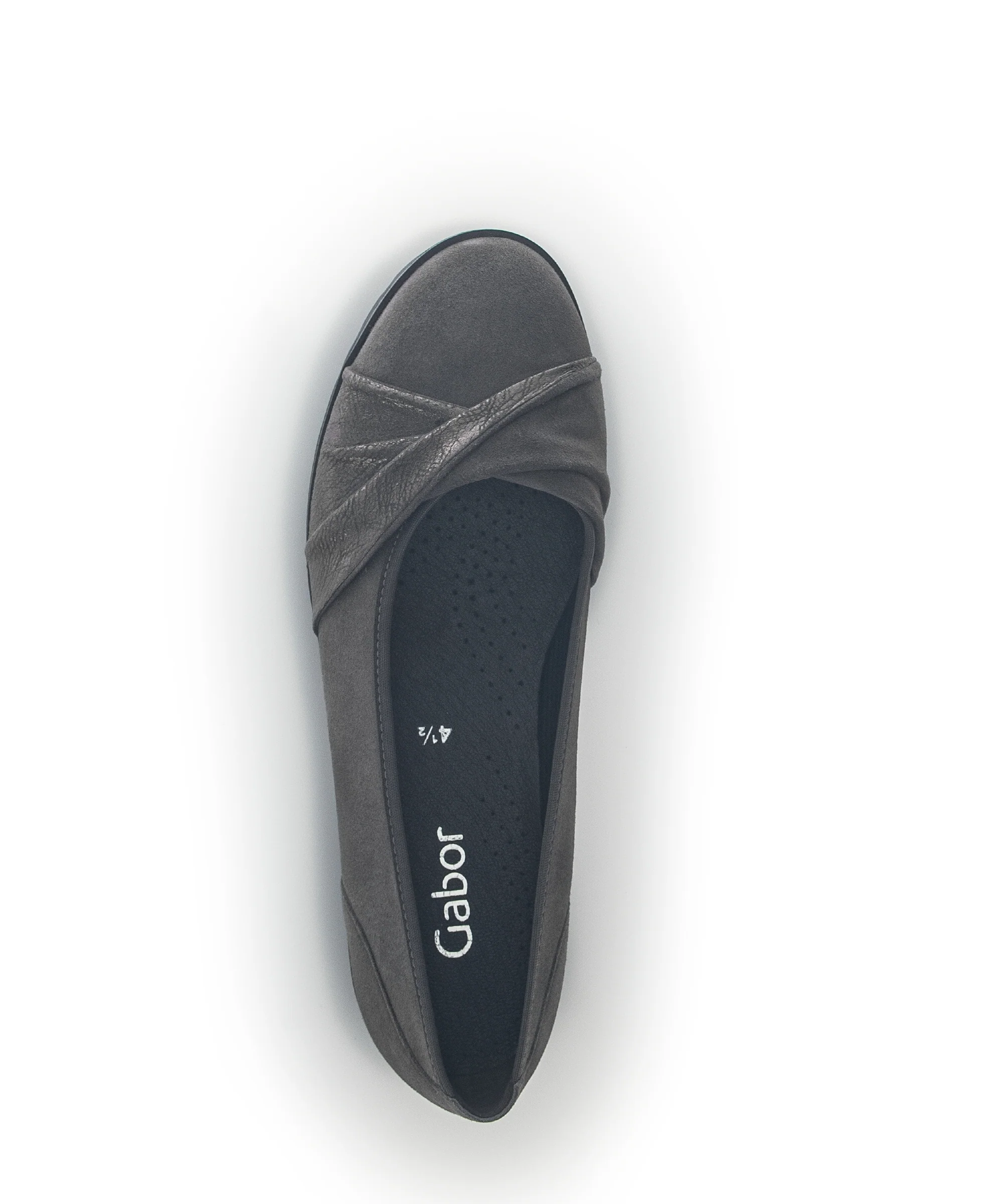 Ballerines grises en velours - Image 4