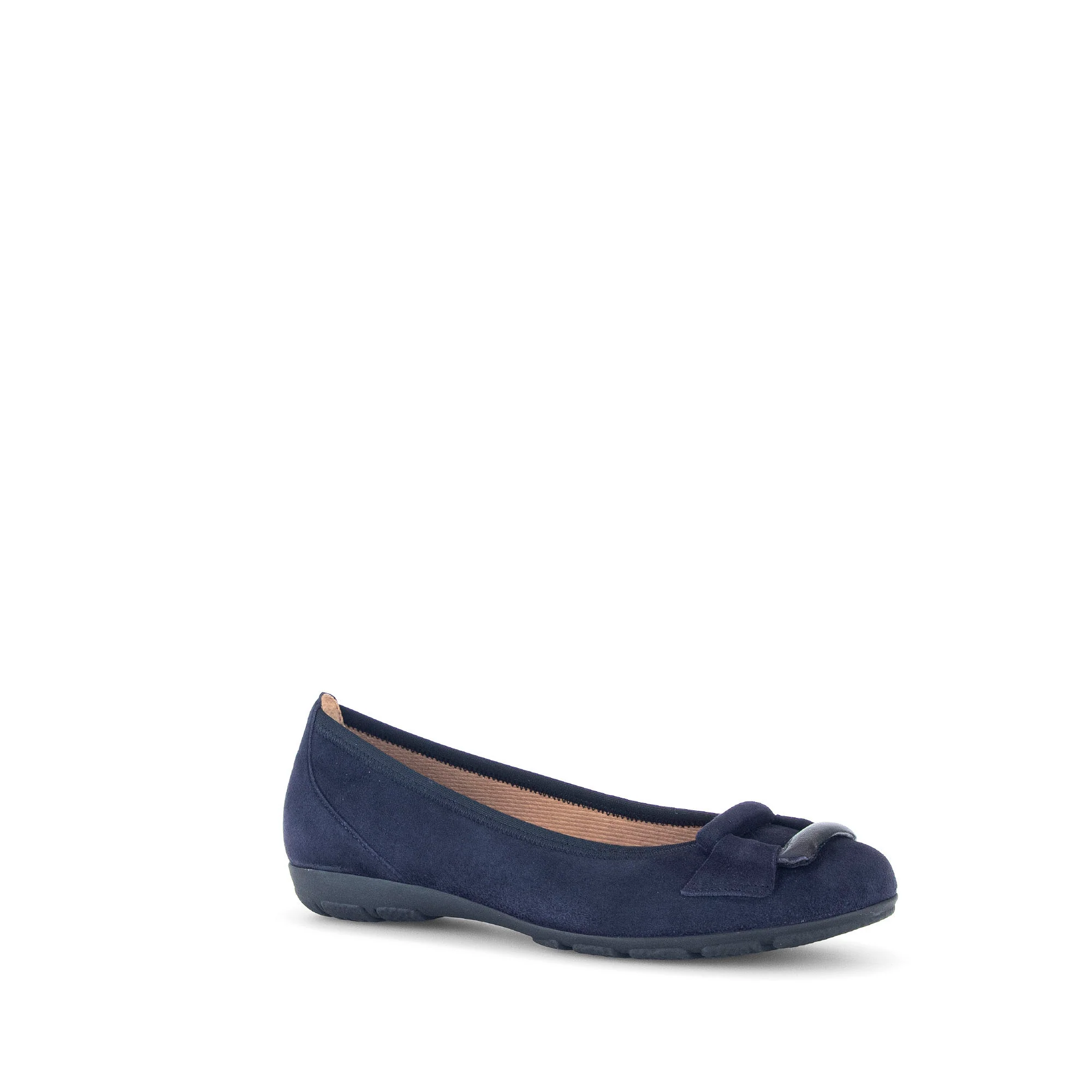 Ballerines marine en combinaison cuirs - Image 3