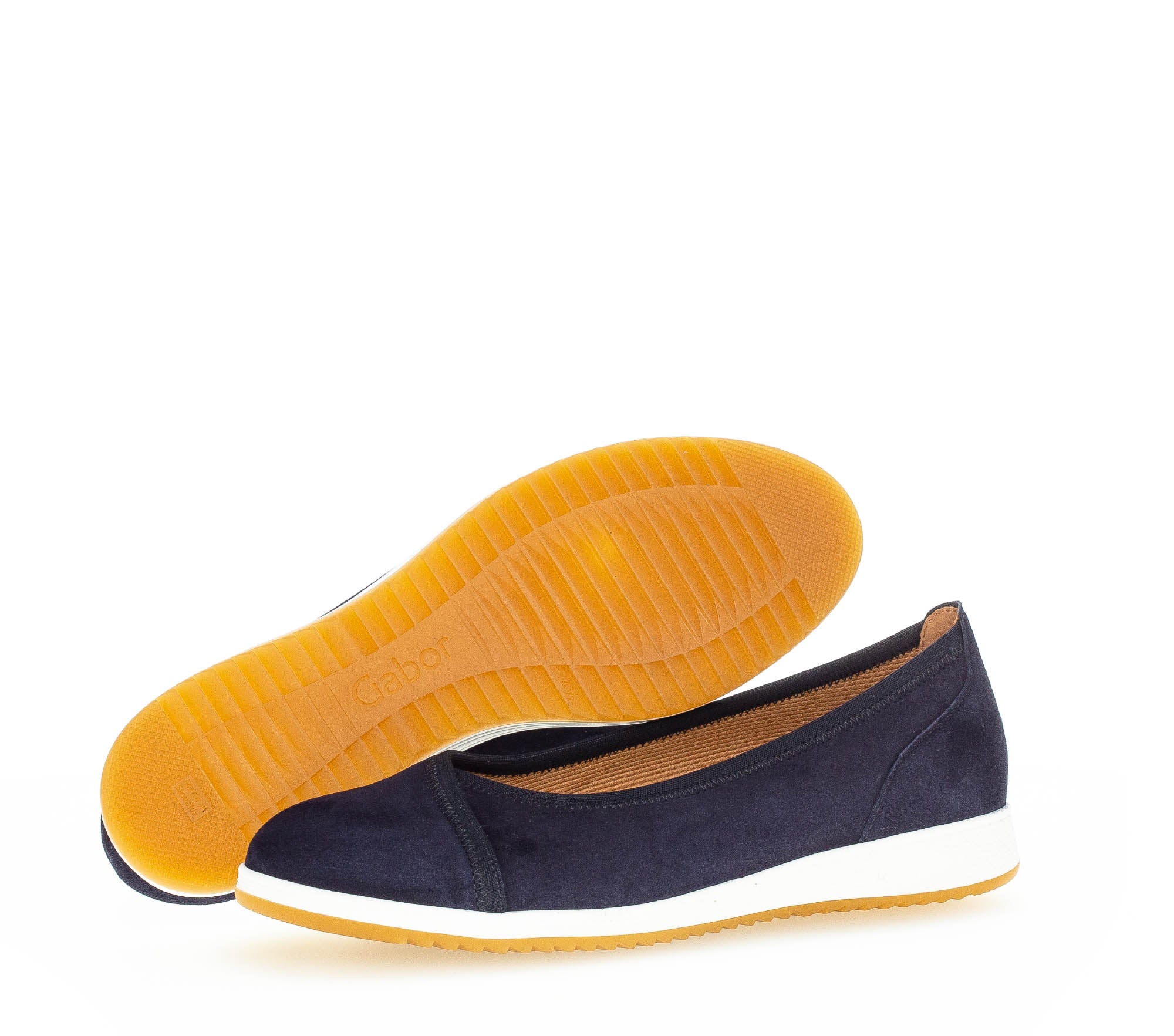 Ballerines marine en cuir - Image 3