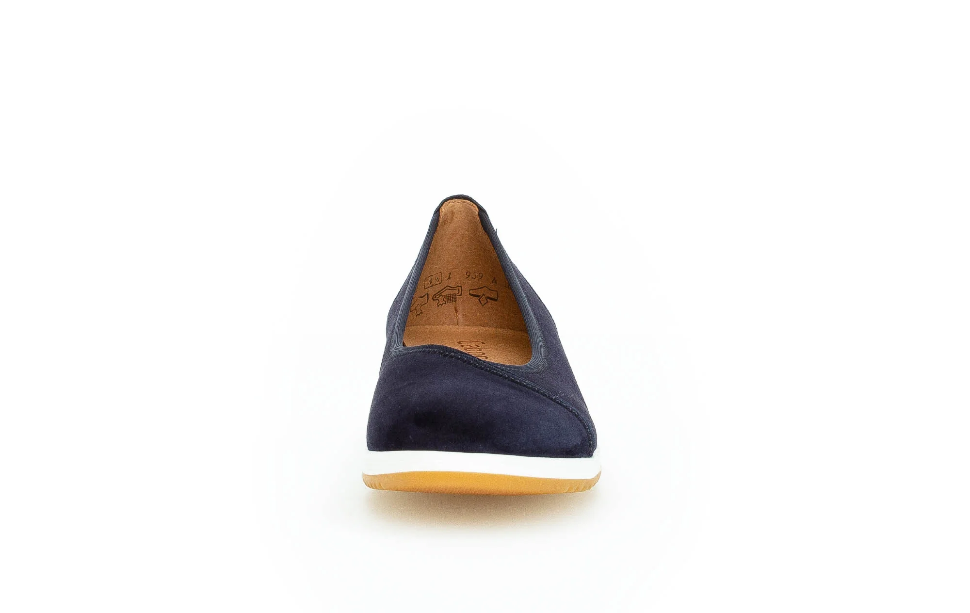 Ballerines marine en cuir - Image 5