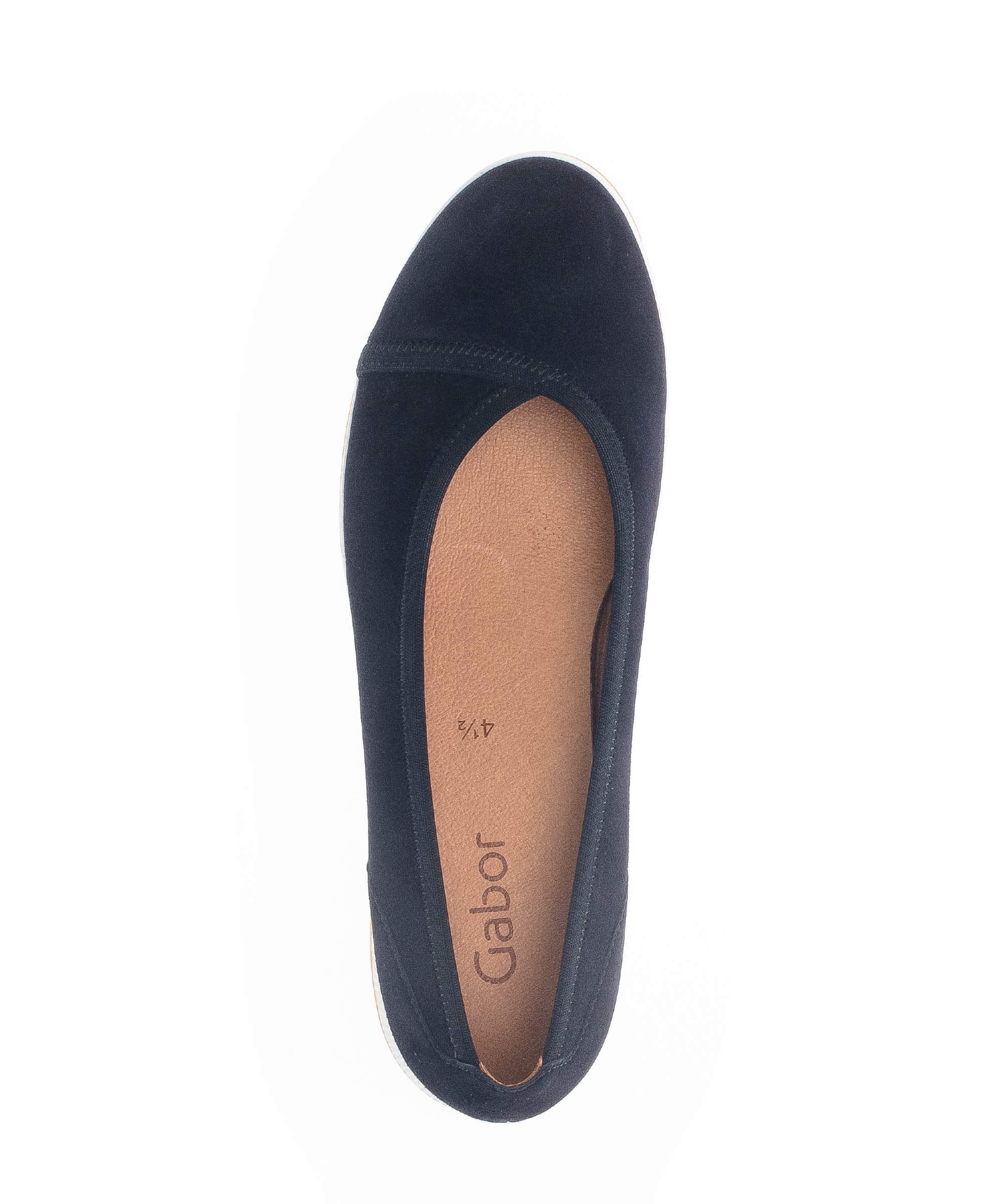 Ballerines marine en cuir - Image 6