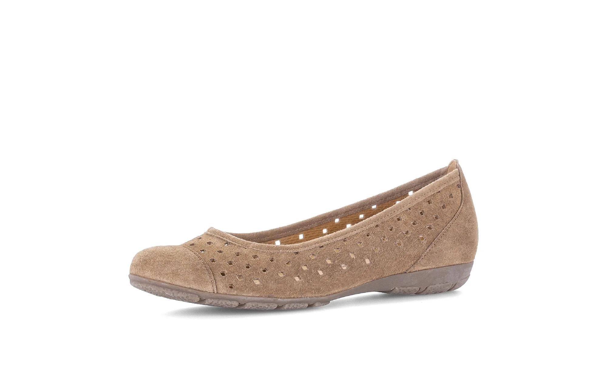 Ballerines perforées Cognac en Nubuck - Image 6