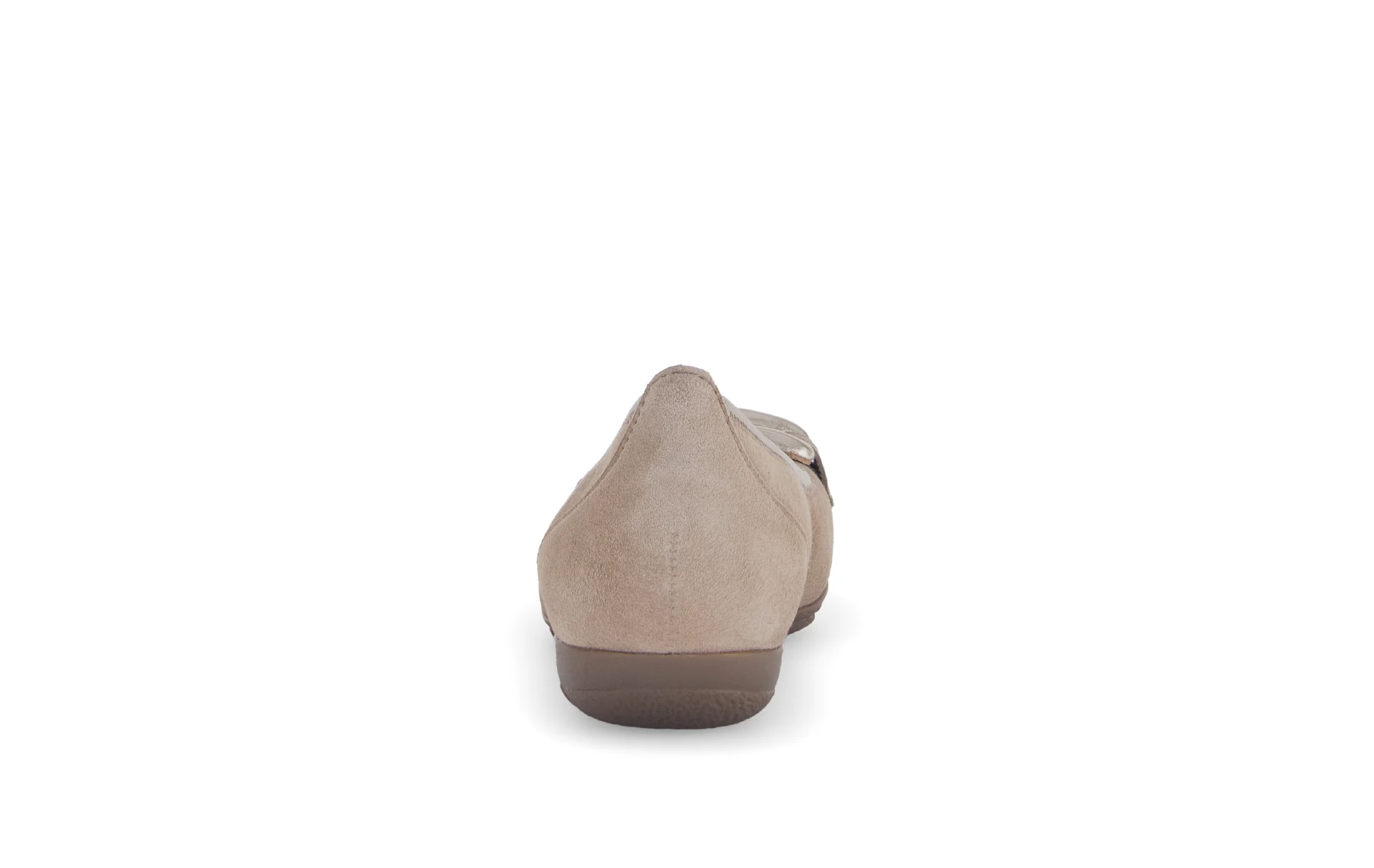 Ballerines marron en cuir velours - Image 4
