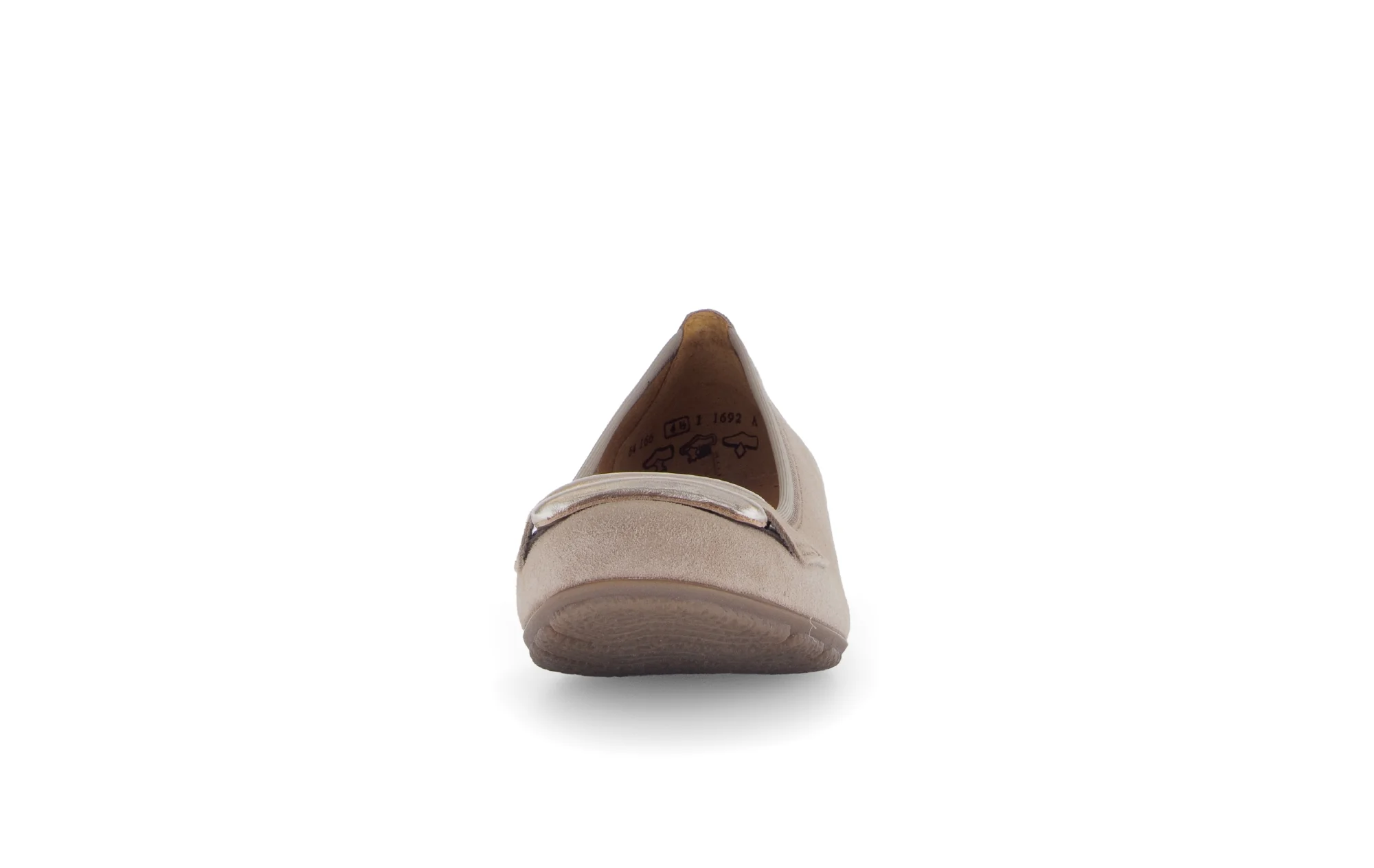 Ballerines marron en cuir velours - Image 5