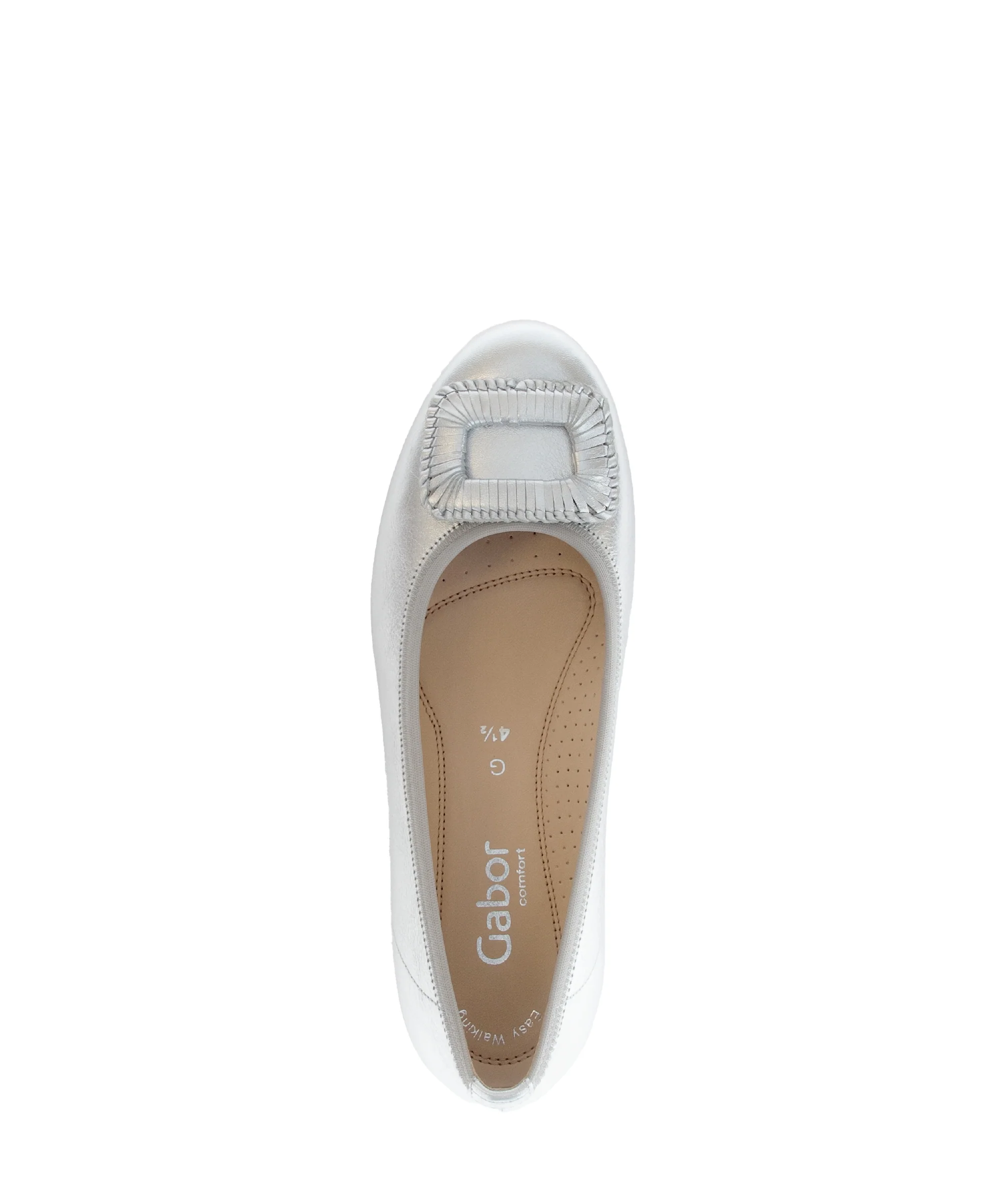 Ballerines métalliques en cuir lisse - Image 3
