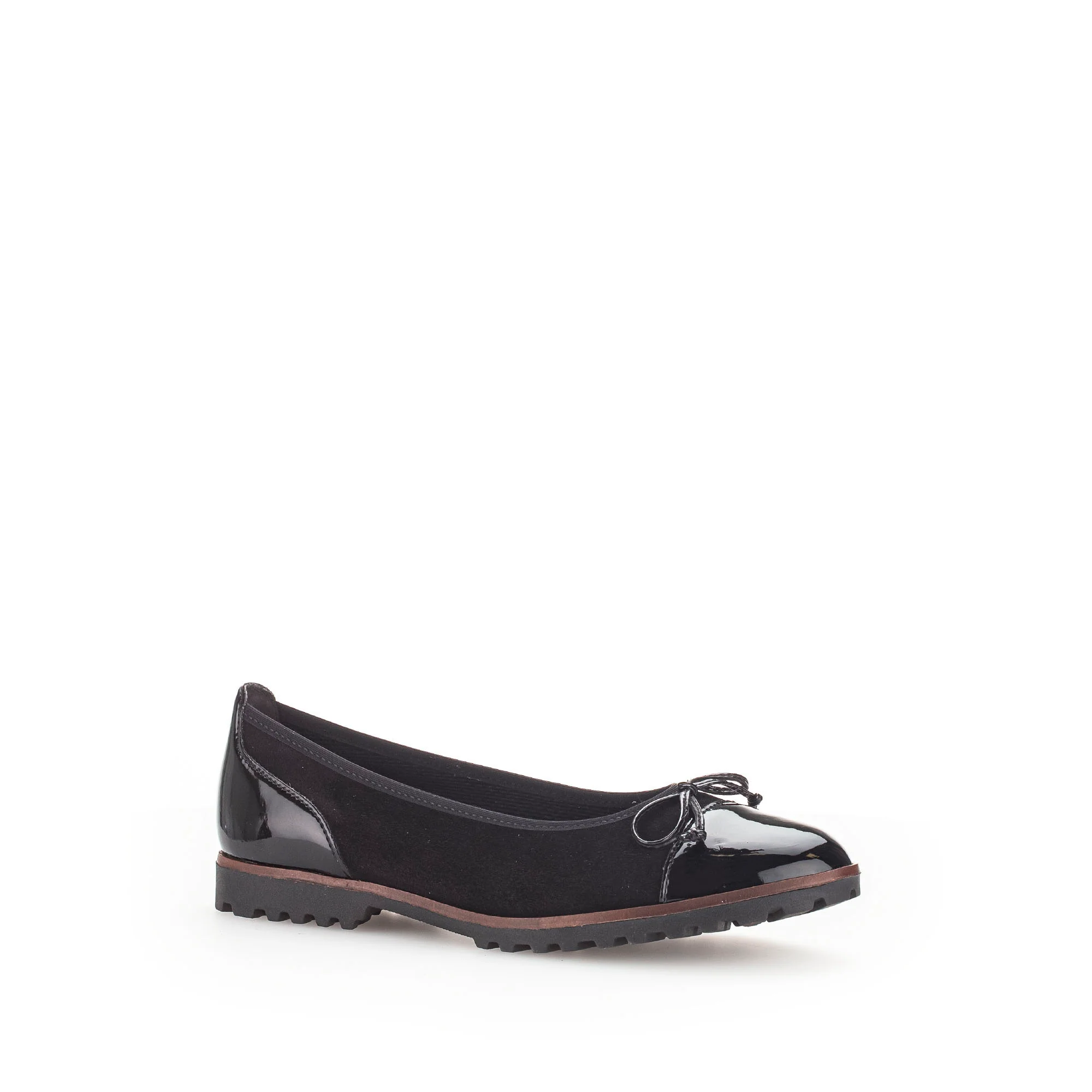 Ballerines noires en combinaison cuirs - Image 3