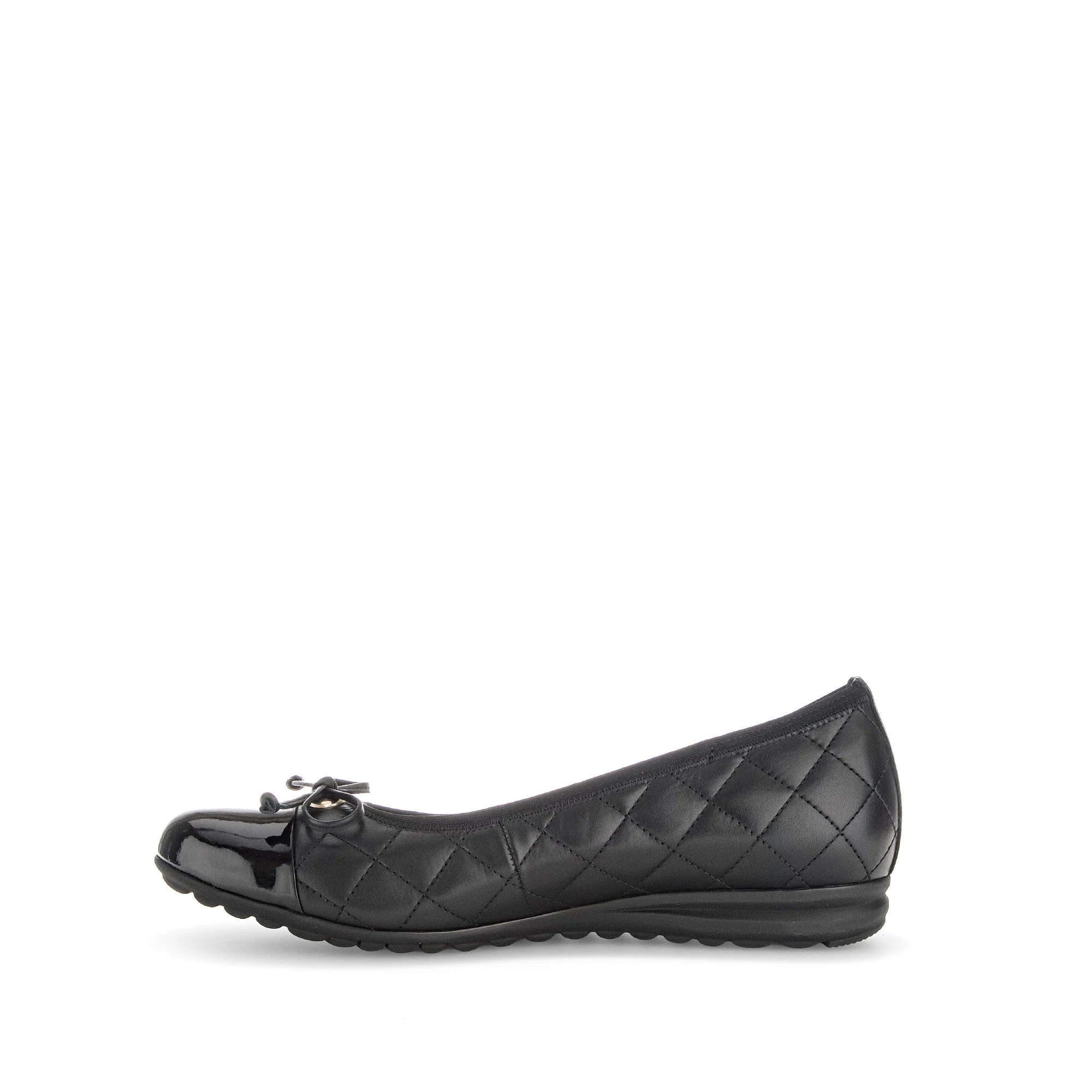 Ballerines noires en combinaison cuirs - Image 2
