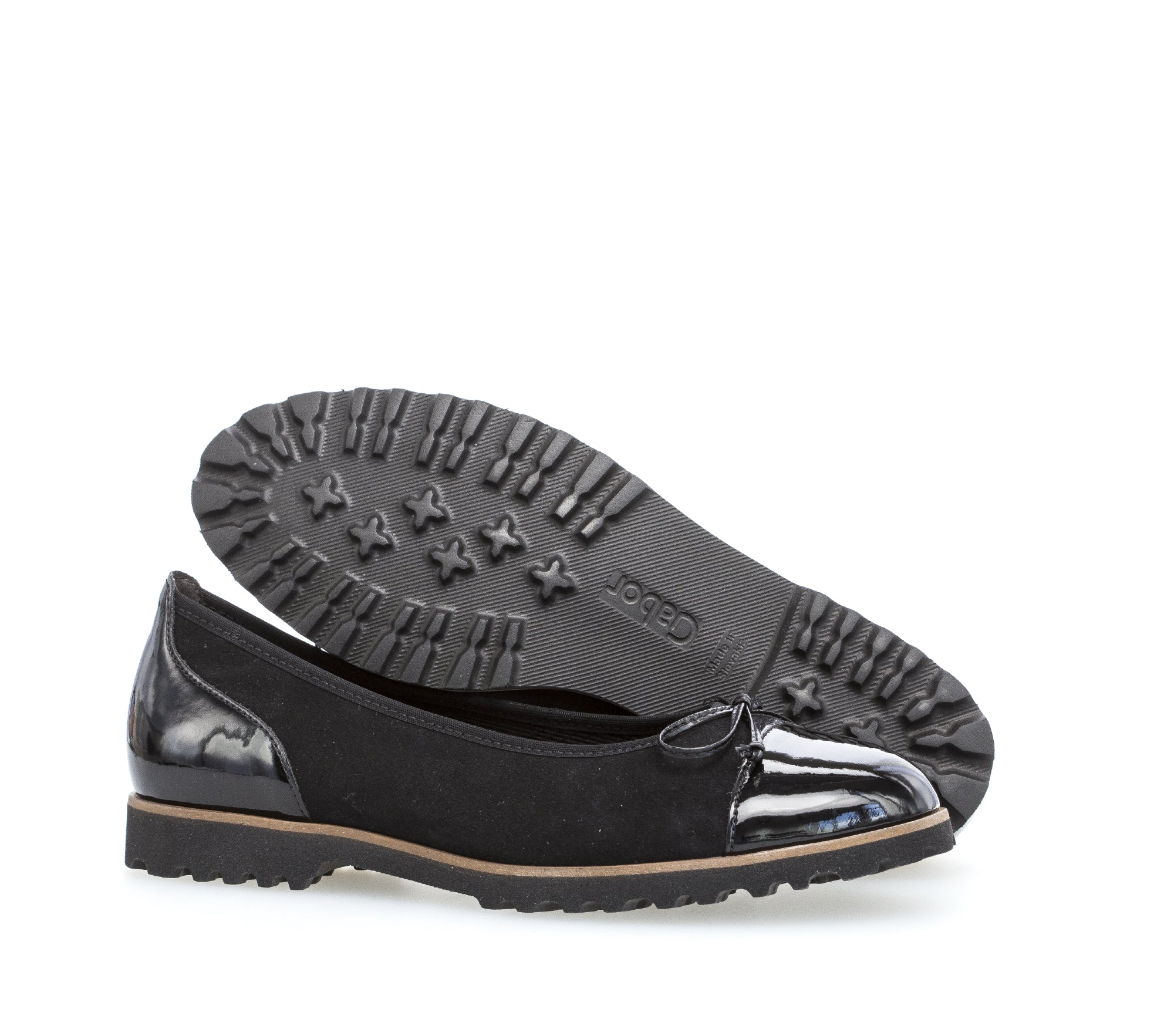 Ballerines noires en combinaison cuirs - Image 8