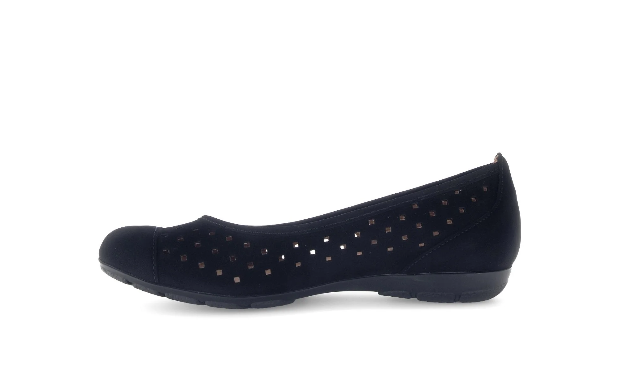 Ballerines perforées noires en Nubuck - Image 2
