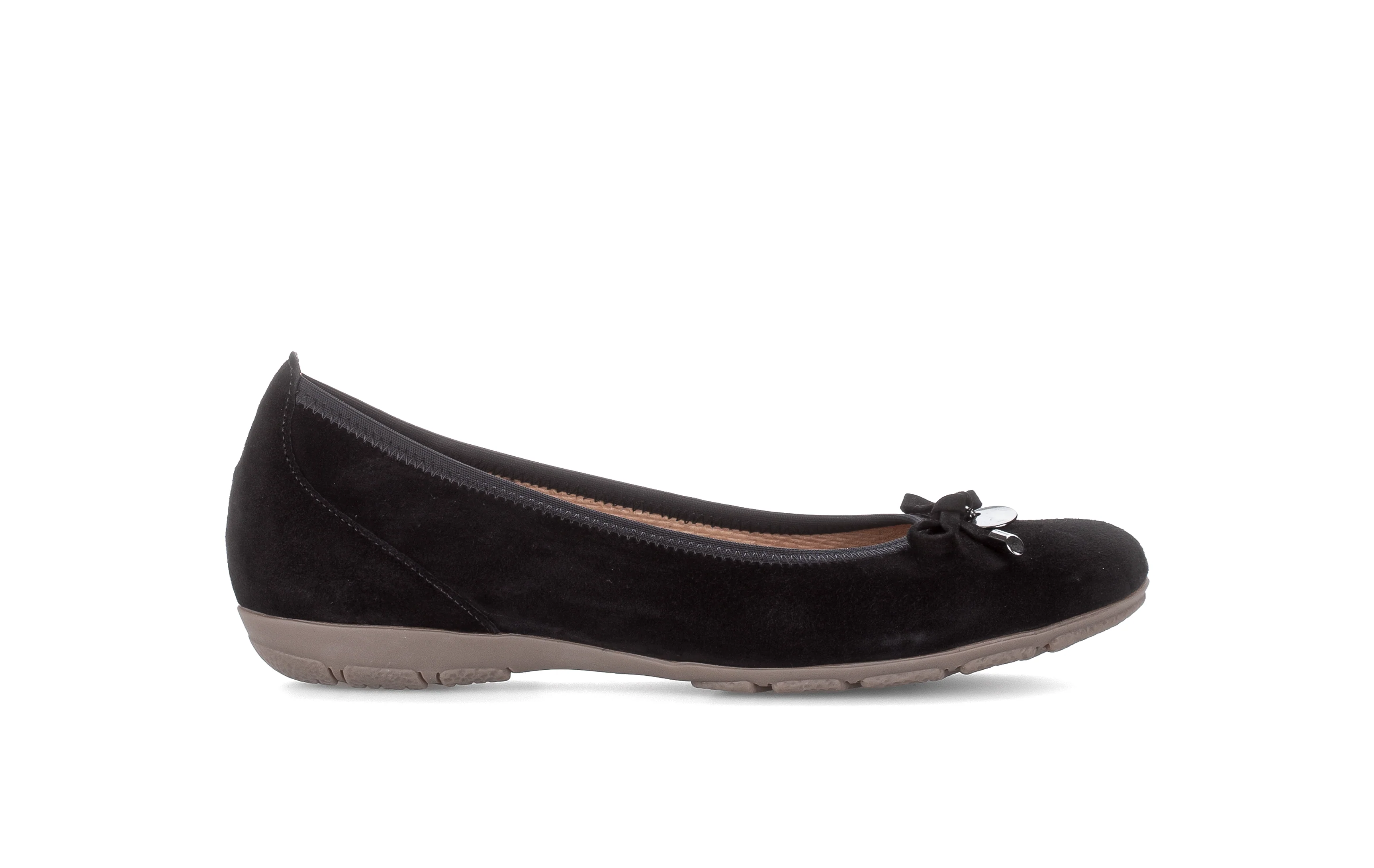 Ballerines noires en cuir