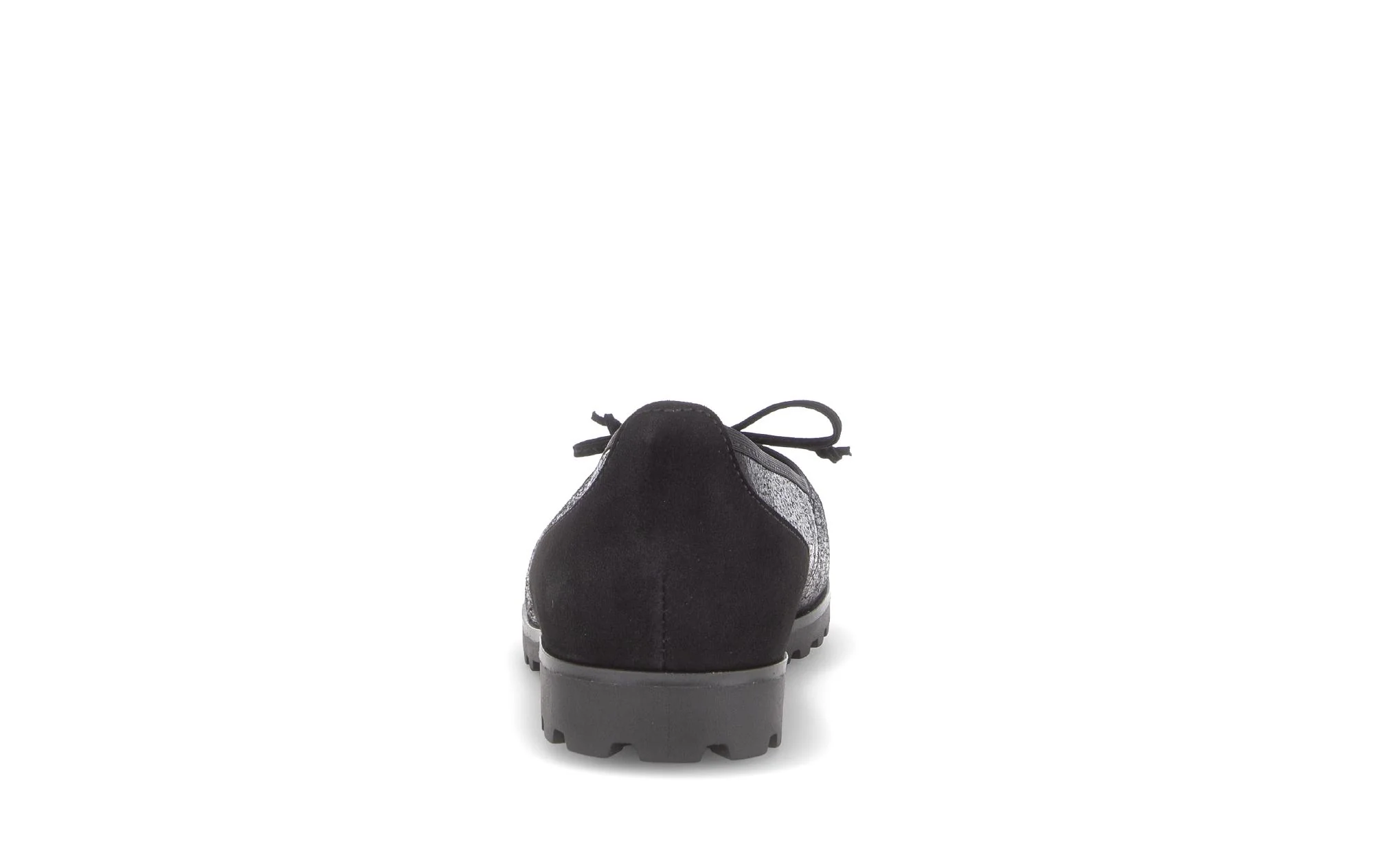 Ballerines noires en cuir imprimé reptile - Image 4