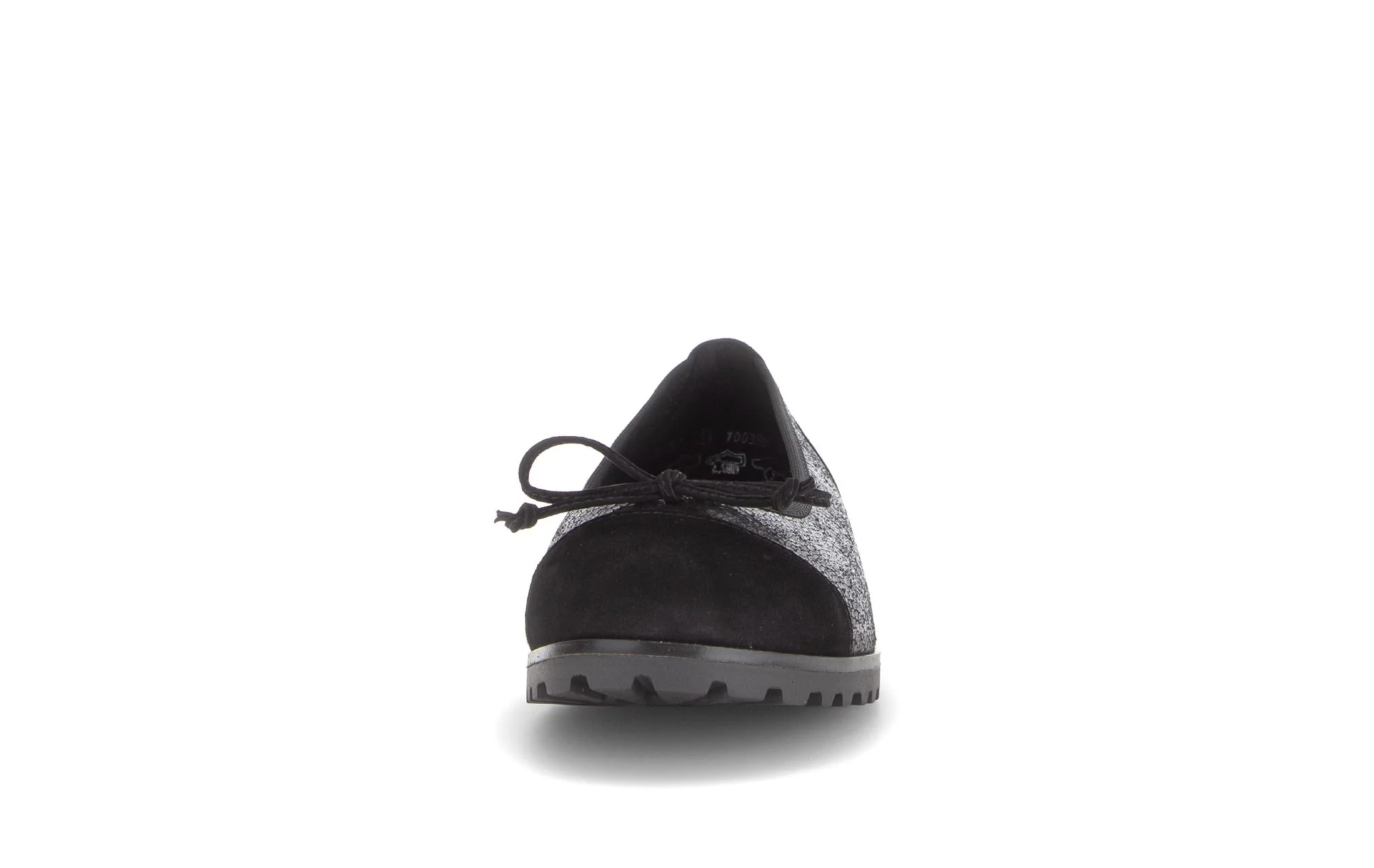 Ballerines noires en cuir imprimé reptile - Image 5