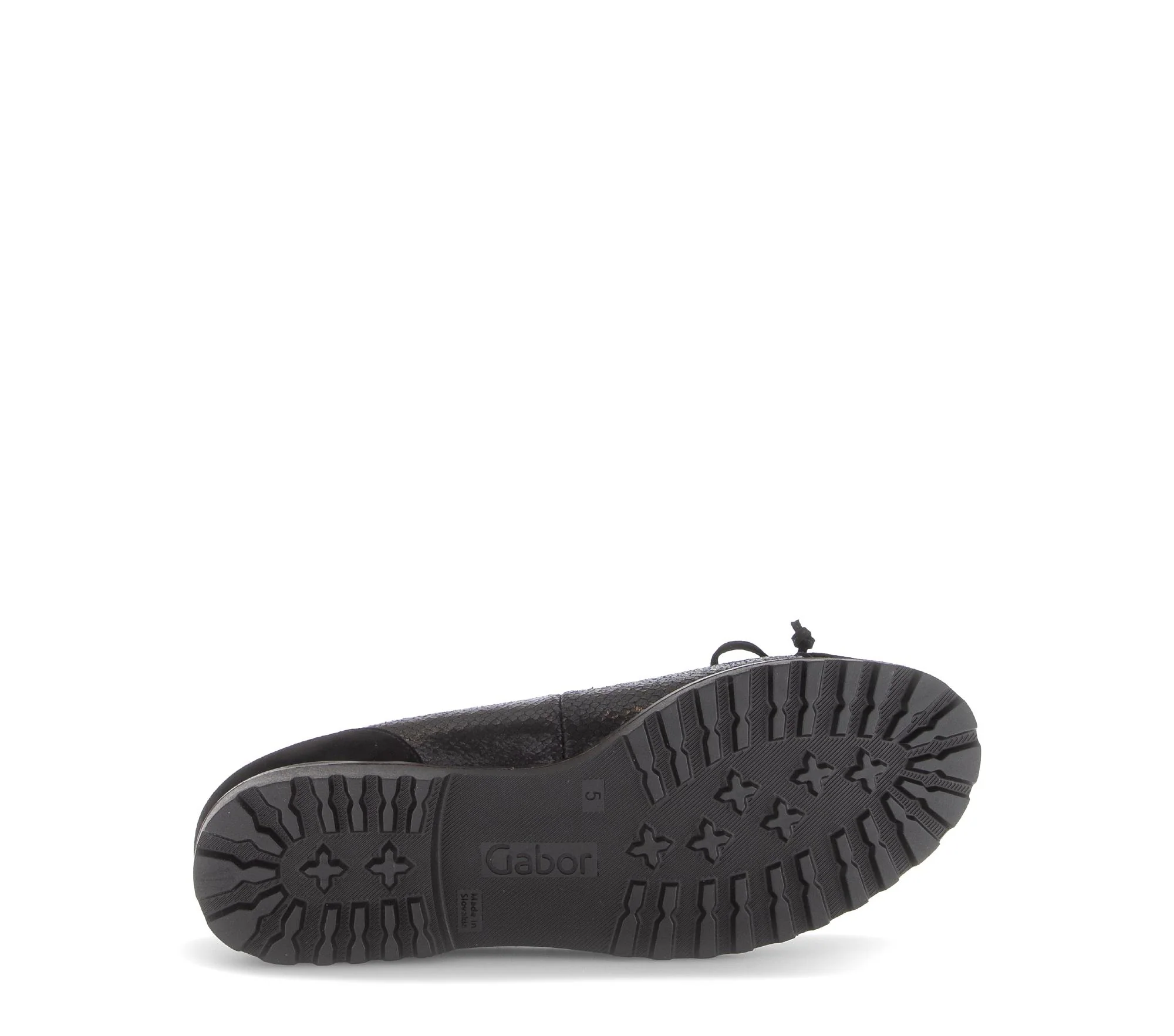 Ballerines noires en cuir imprimé reptile - Image 7
