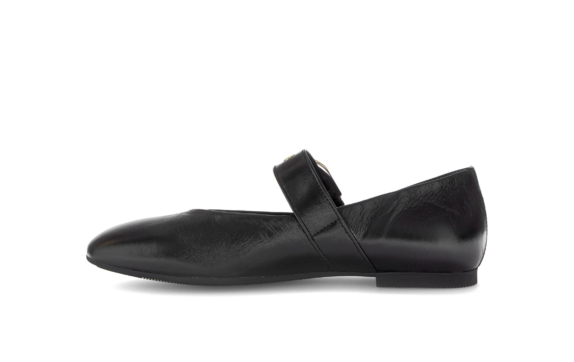 Ballerines noires en cuir lisse - Image 2