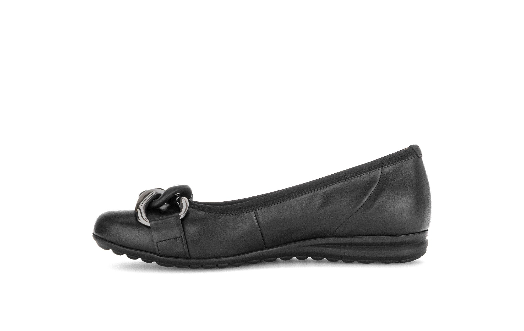 Ballerines noires en cuir lisse - Image 2