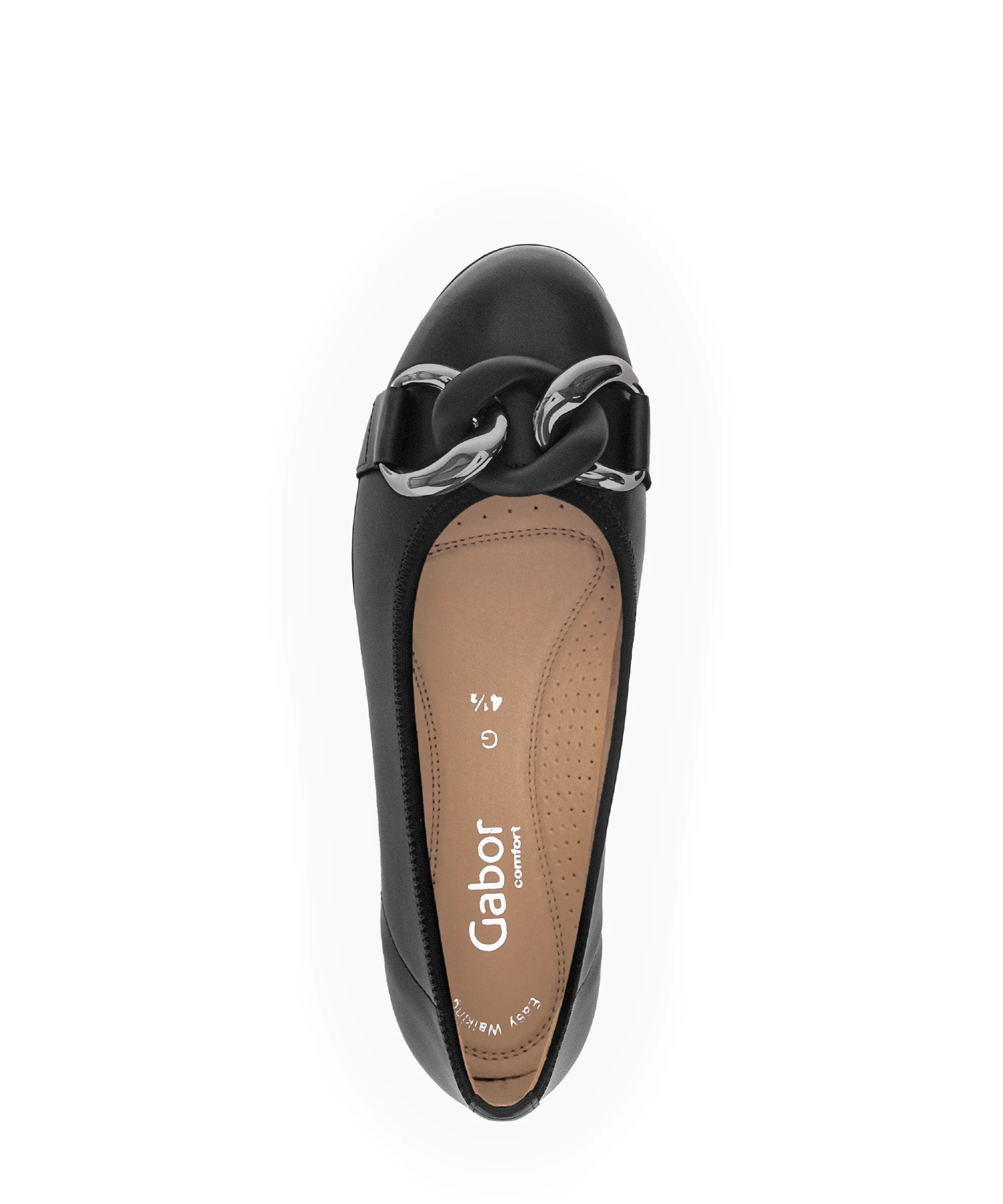 Ballerines noires en cuir lisse - Image 3