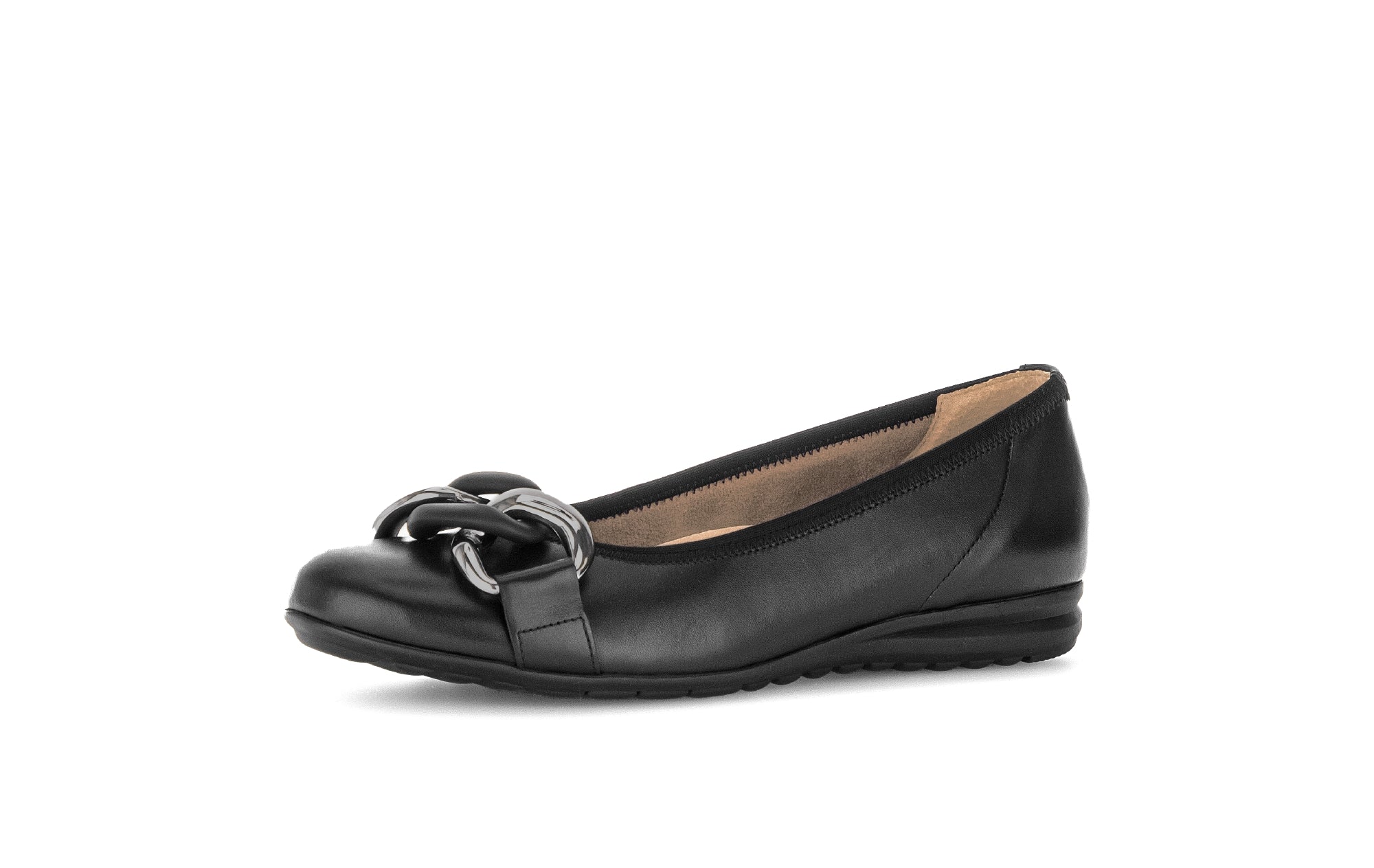 Ballerines noires en cuir lisse - Image 6