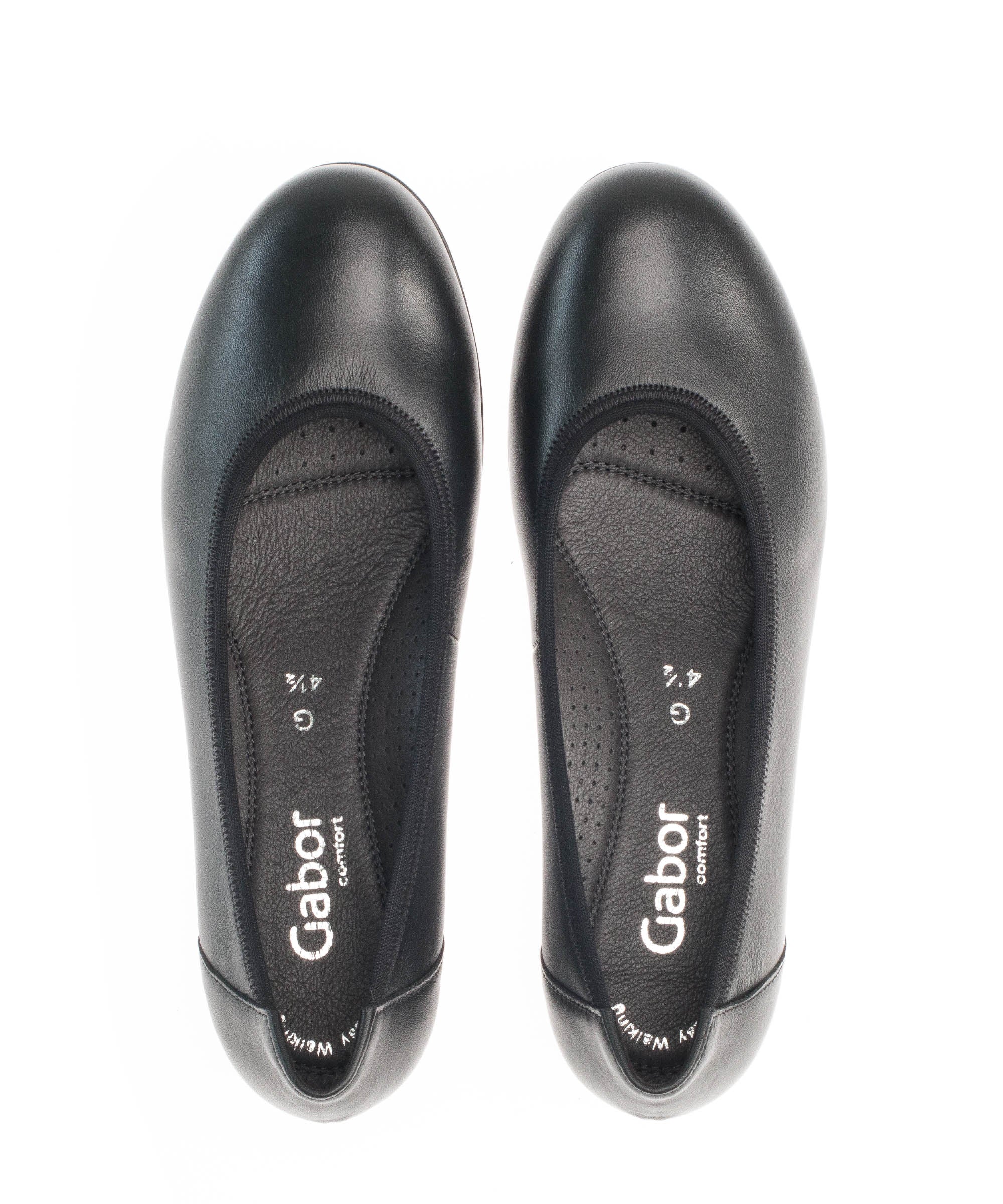 Ballerines noires en cuir lisse - Image 5