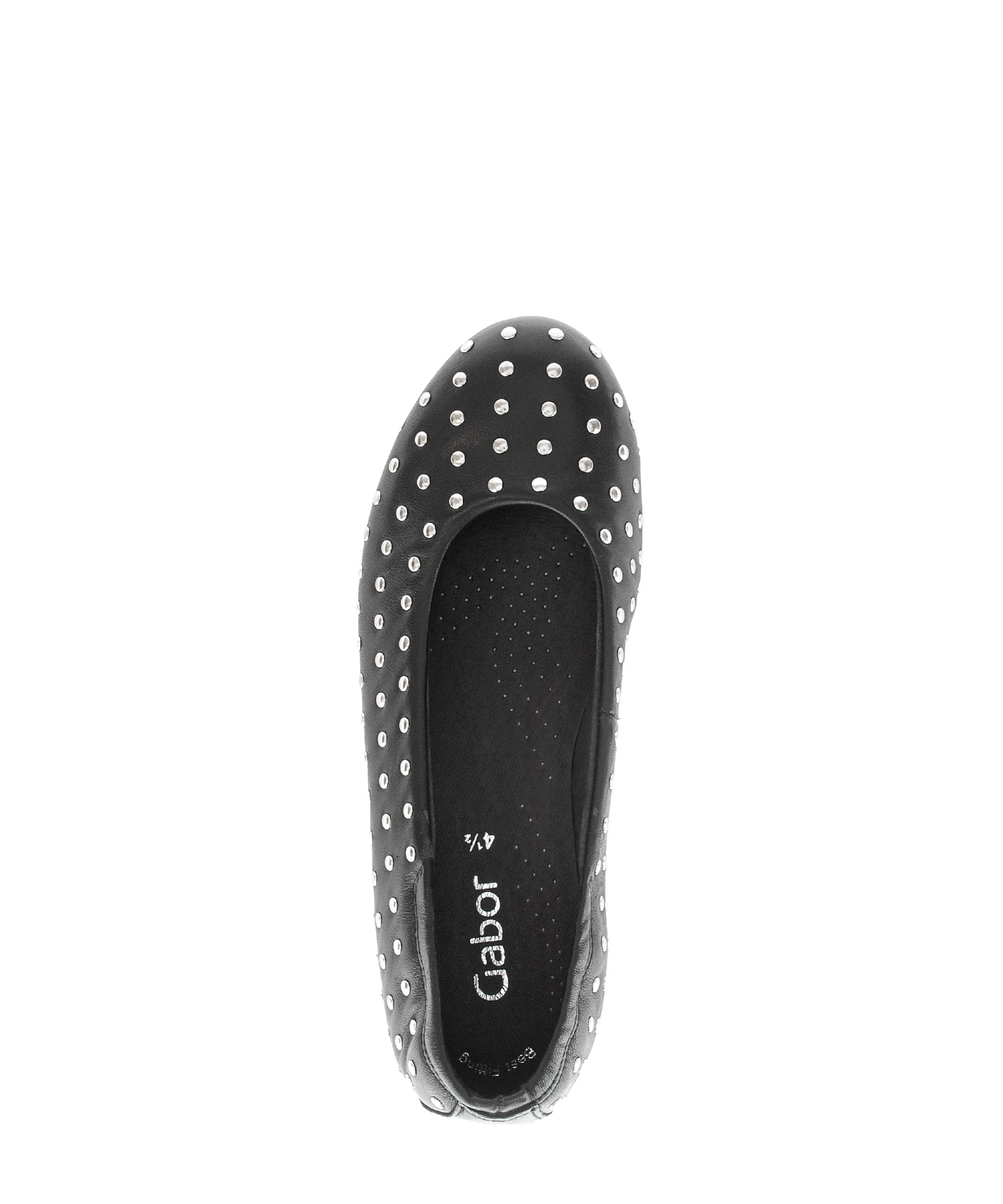 Ballerines noires en cuir lisse - Image 3