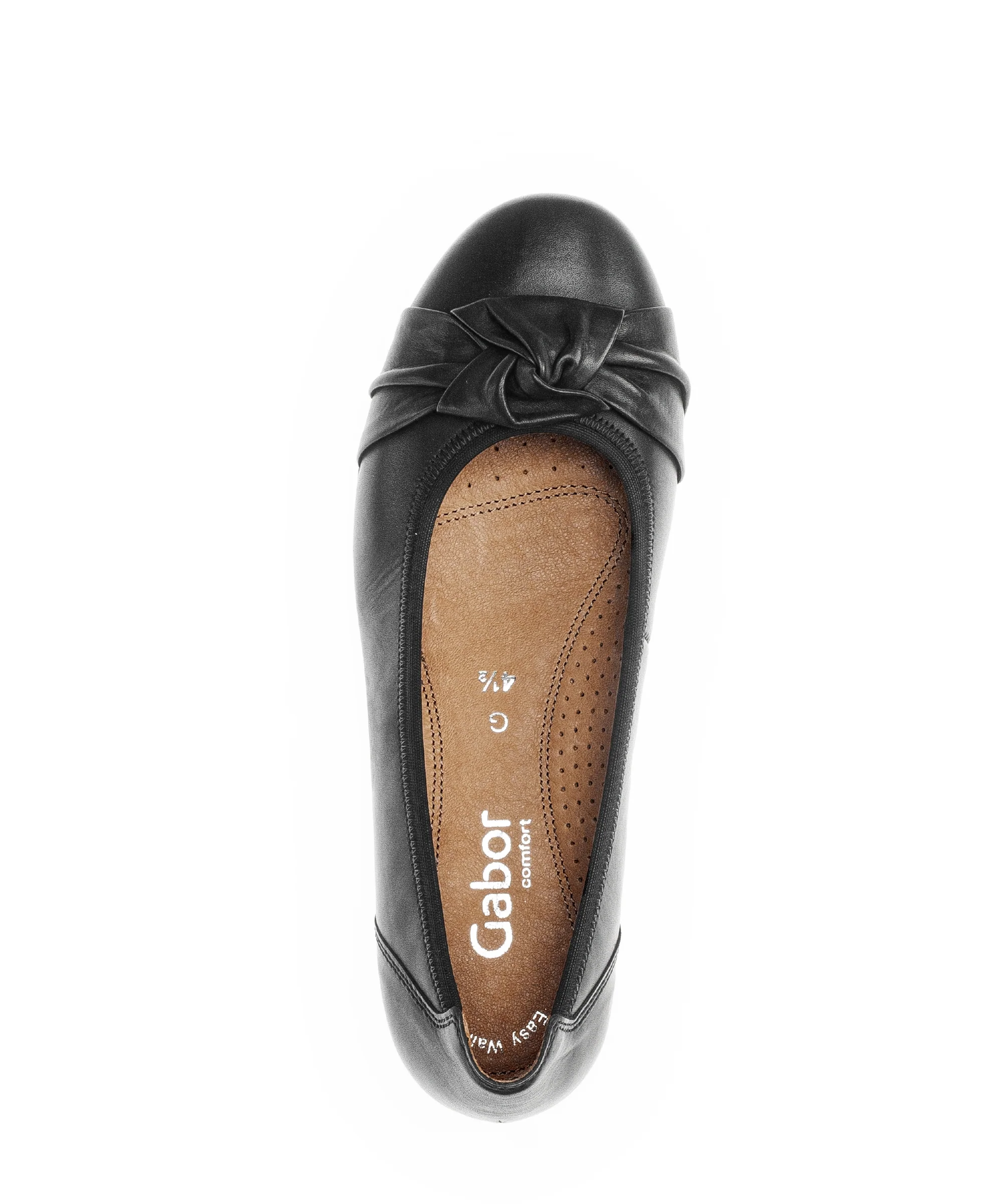Ballerines noires en cuir lisse - Image 4