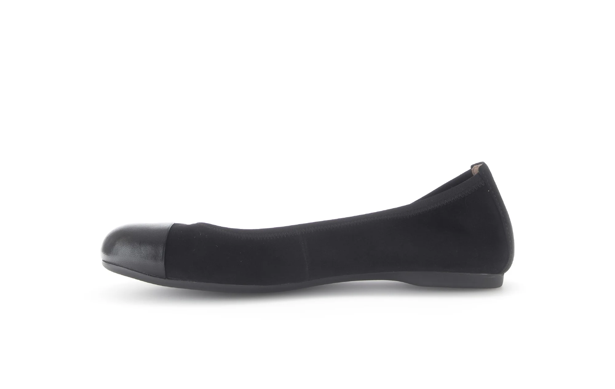 Ballerines noires en cuir velours - Image 2
