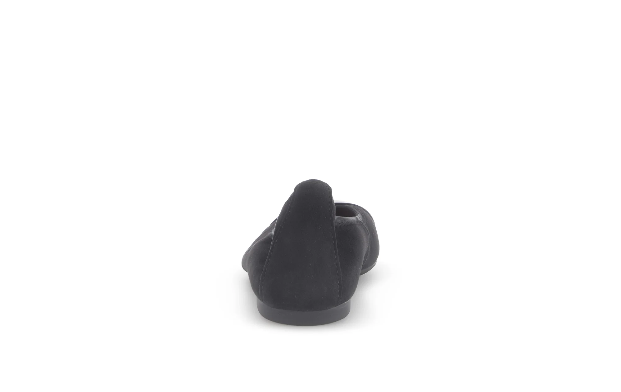 Ballerines noires en cuir velours - Image 4