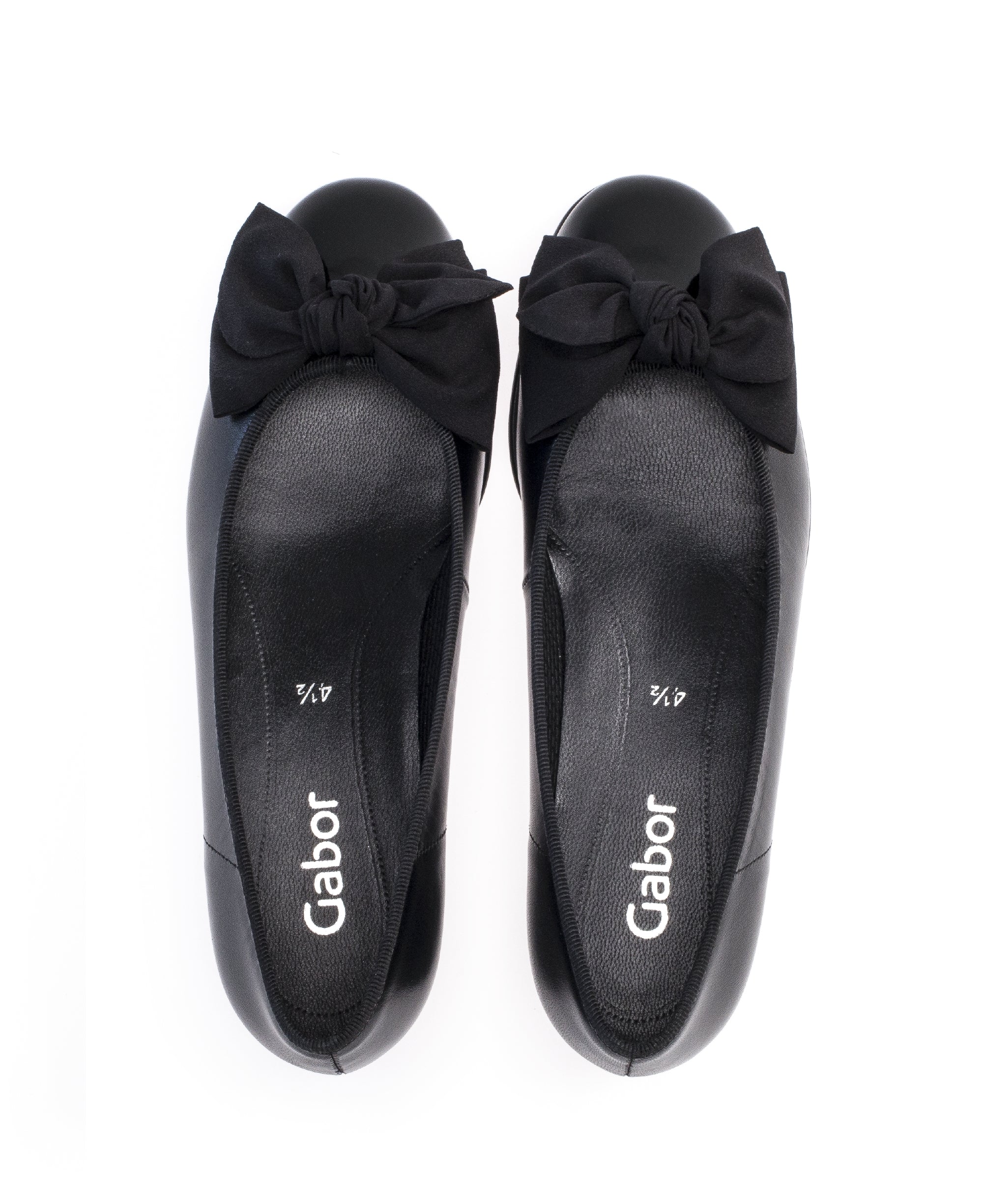 Ballerines noires en cuir/vernis - Image 4